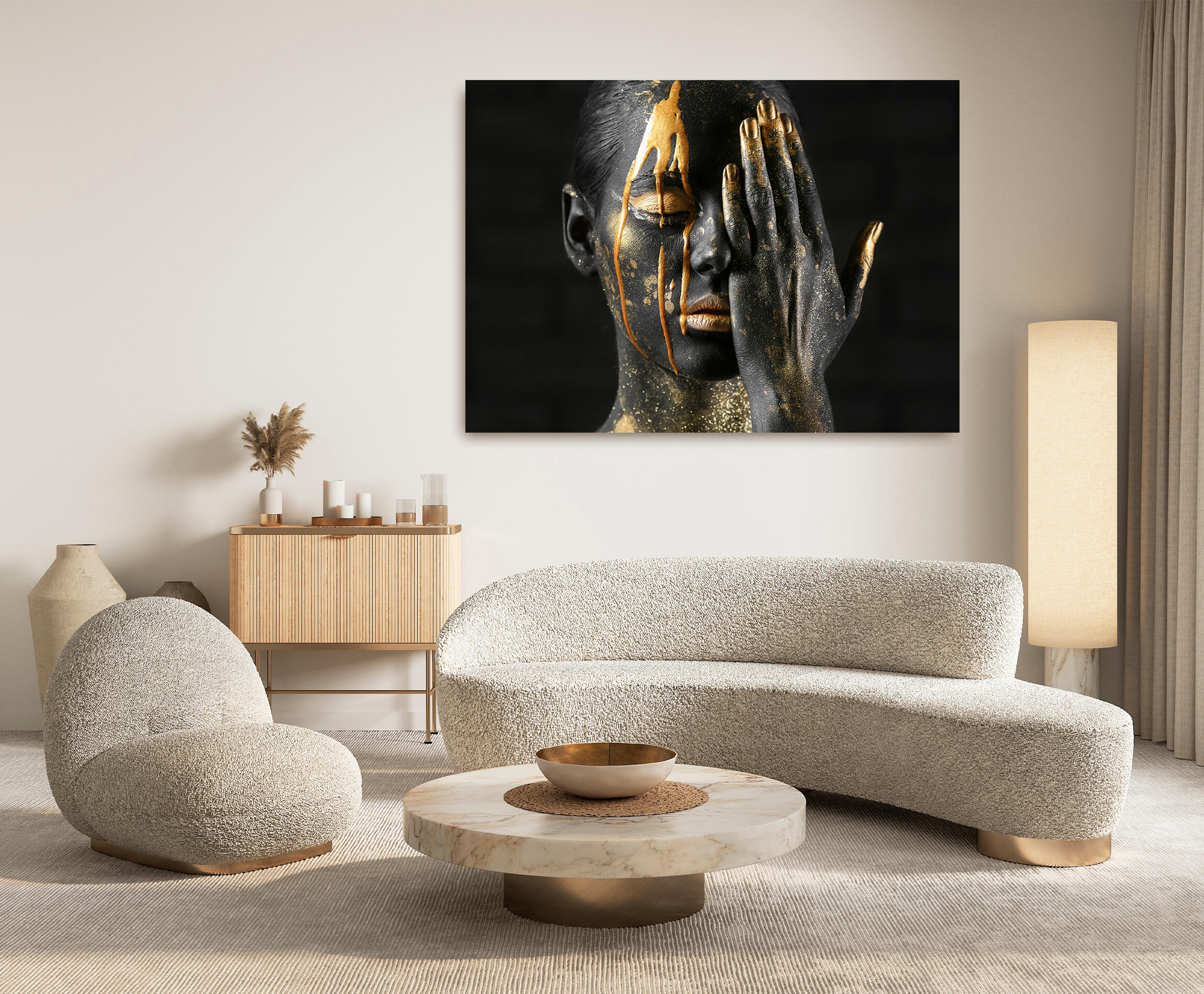 Pintura impresa sin marco woman art 100x140cm