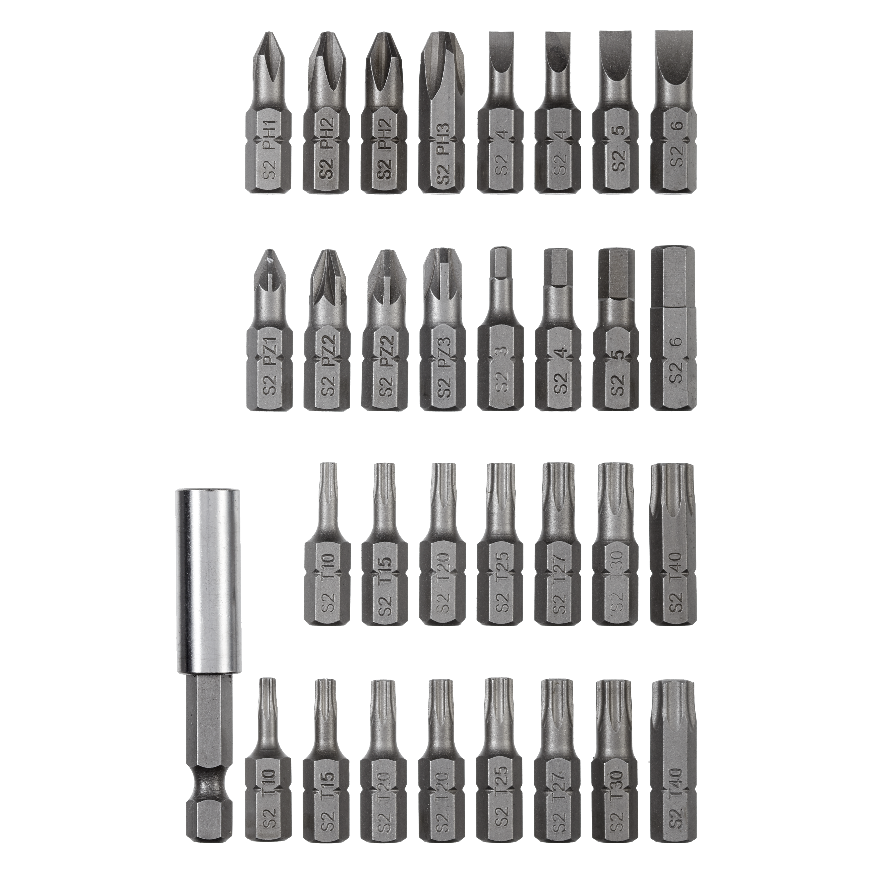 Zestaw BITÓW PH/PZ/S/T/H 25 mm+U 31 szt. DEXTER - 4