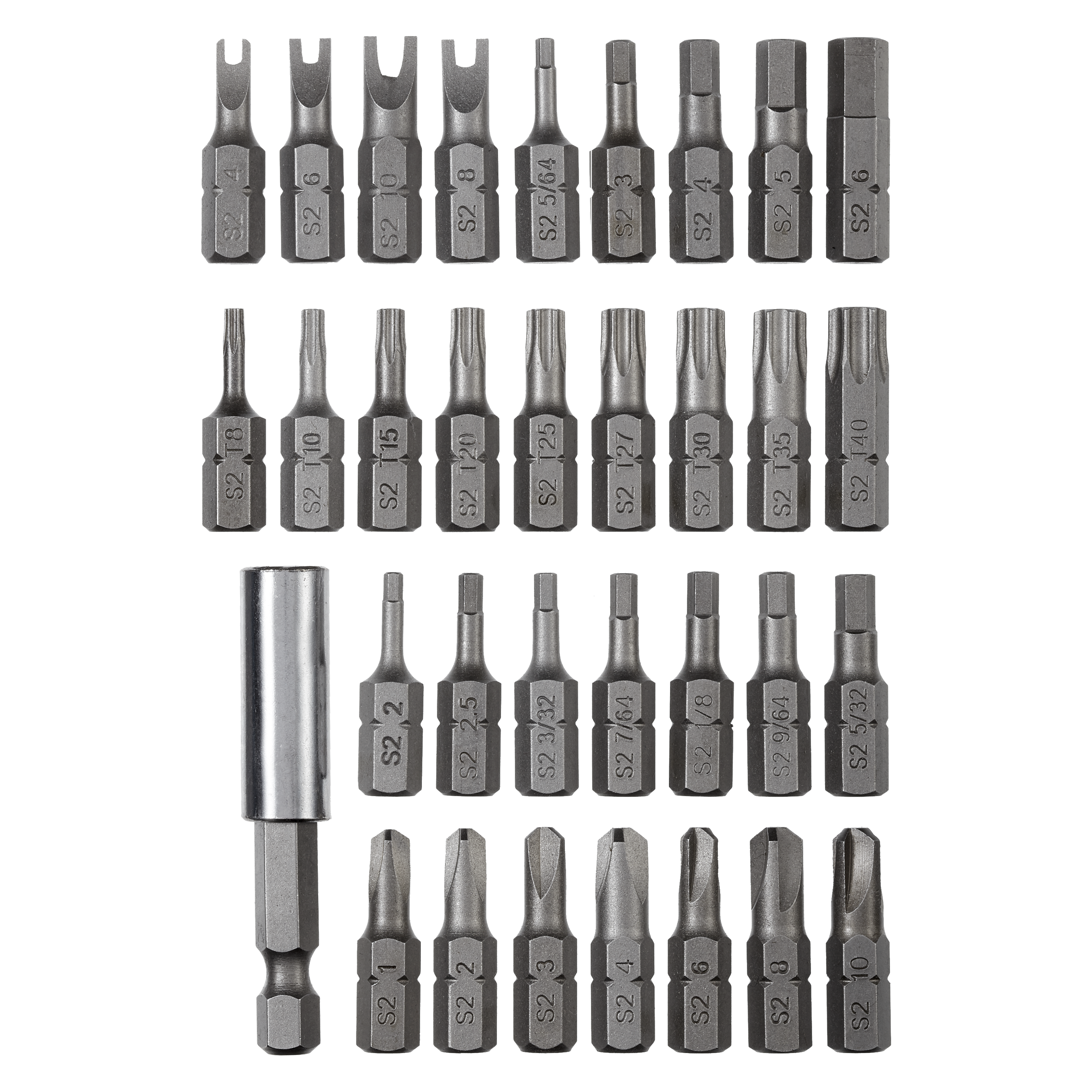 Lot de 32 embouts de vissage 25 mm DEXTER + porte-embout - 3