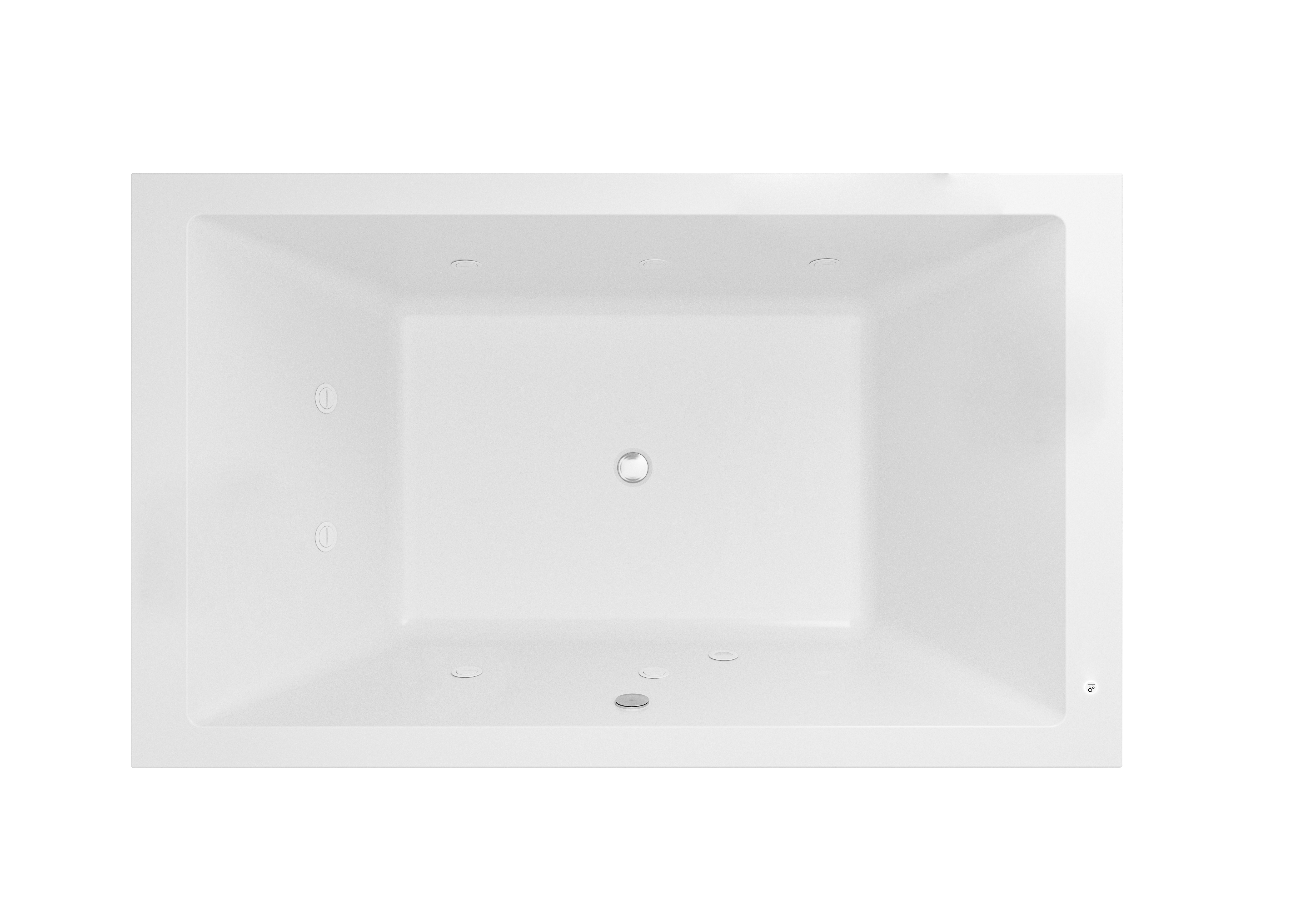 Bañera hidromasaje obath look blanco 200x120 cm