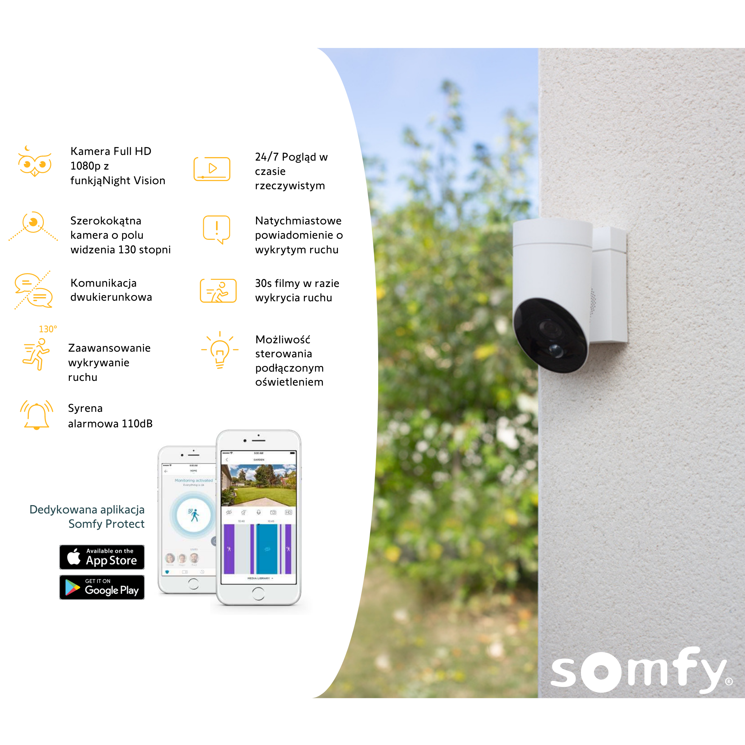 Kamera do wideomonitoringu zewnętrzna SOMFY - 3