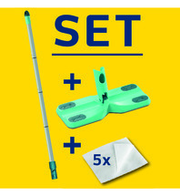 Set mopa atrapapolvo clean & away con palo y 5 gamuzas - 11