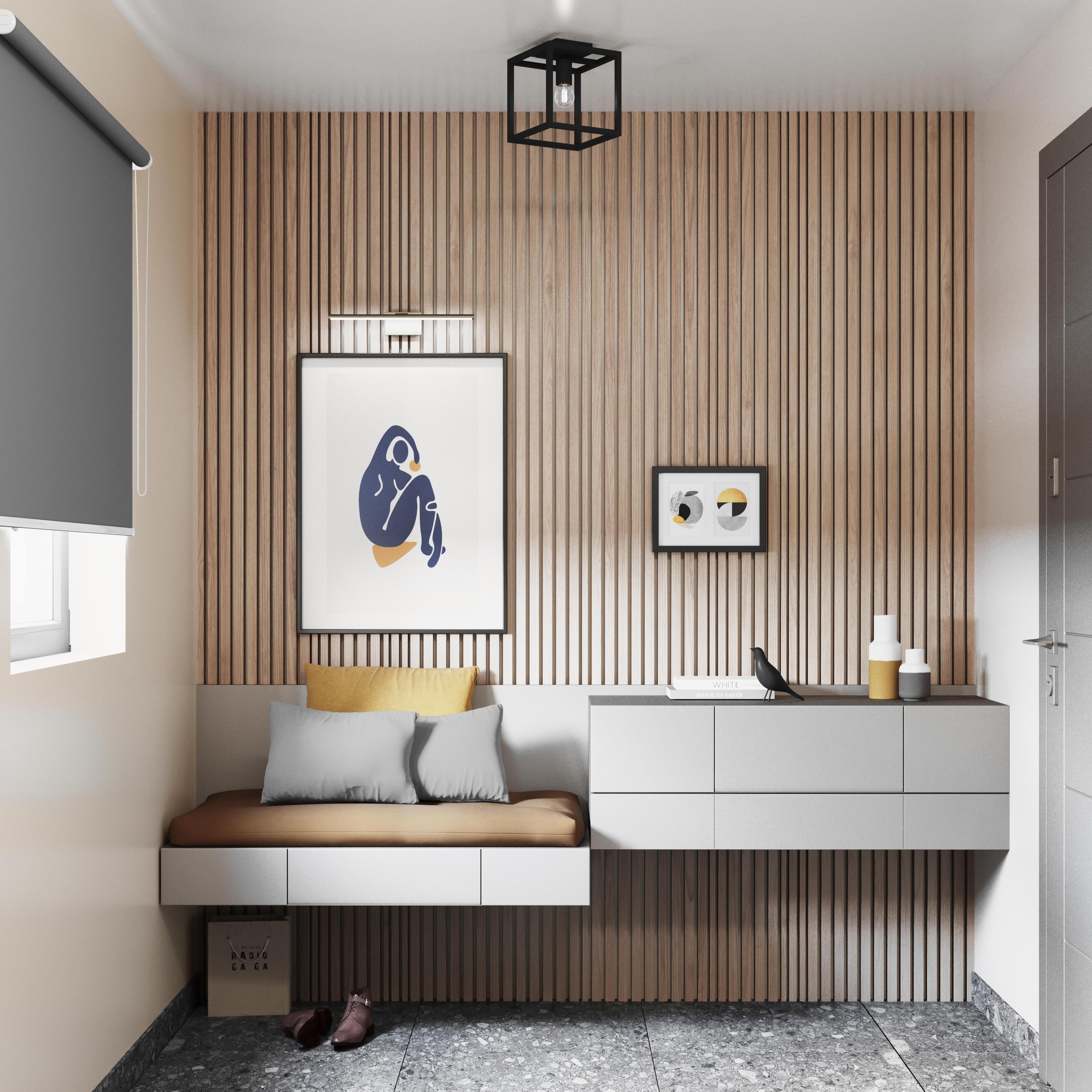 Estore de rolo screen 90 x 250 cm salsa cinza claro Inspire - 9