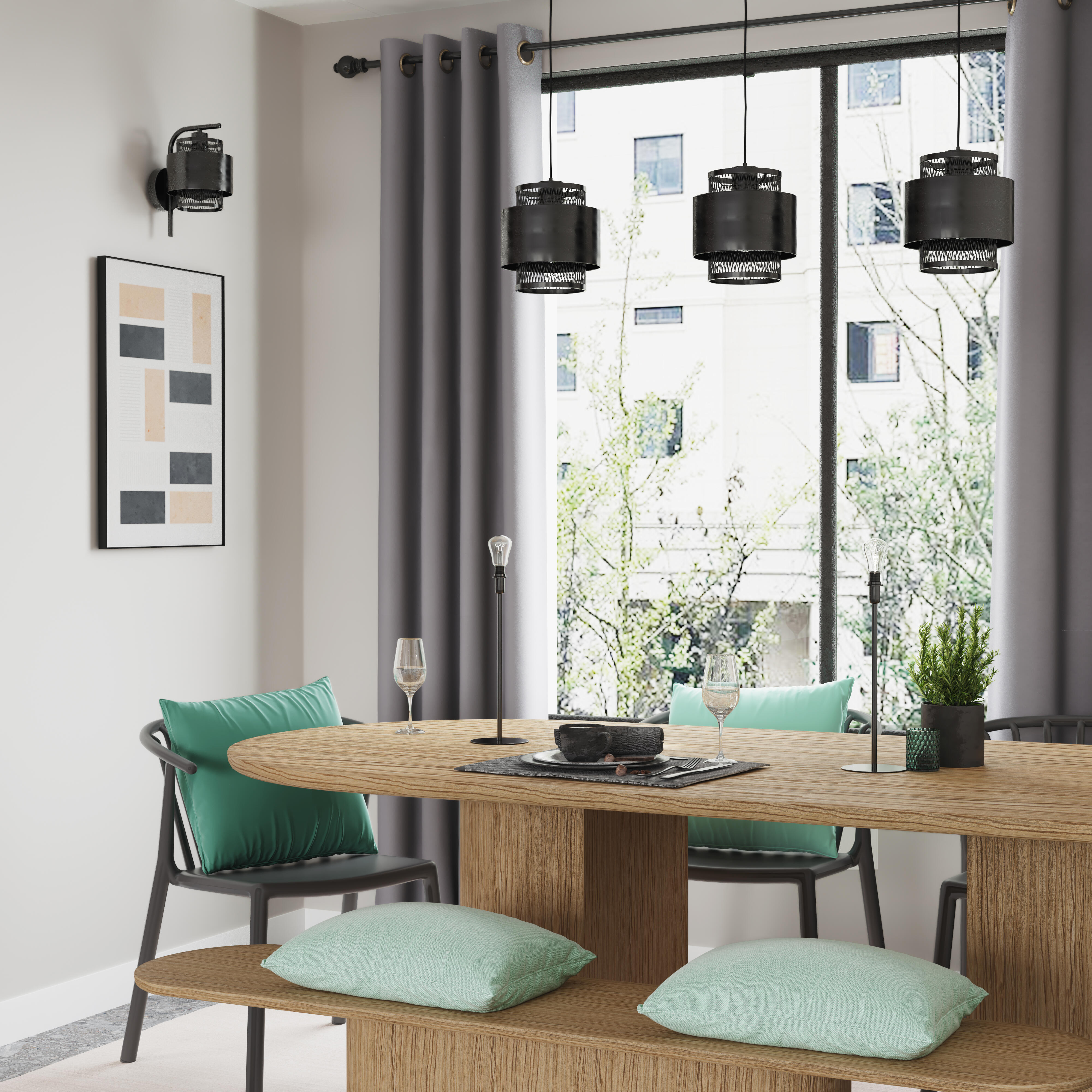 Almofada decorativa INSPIRE PHARELL 45X45CM VERDE - 20