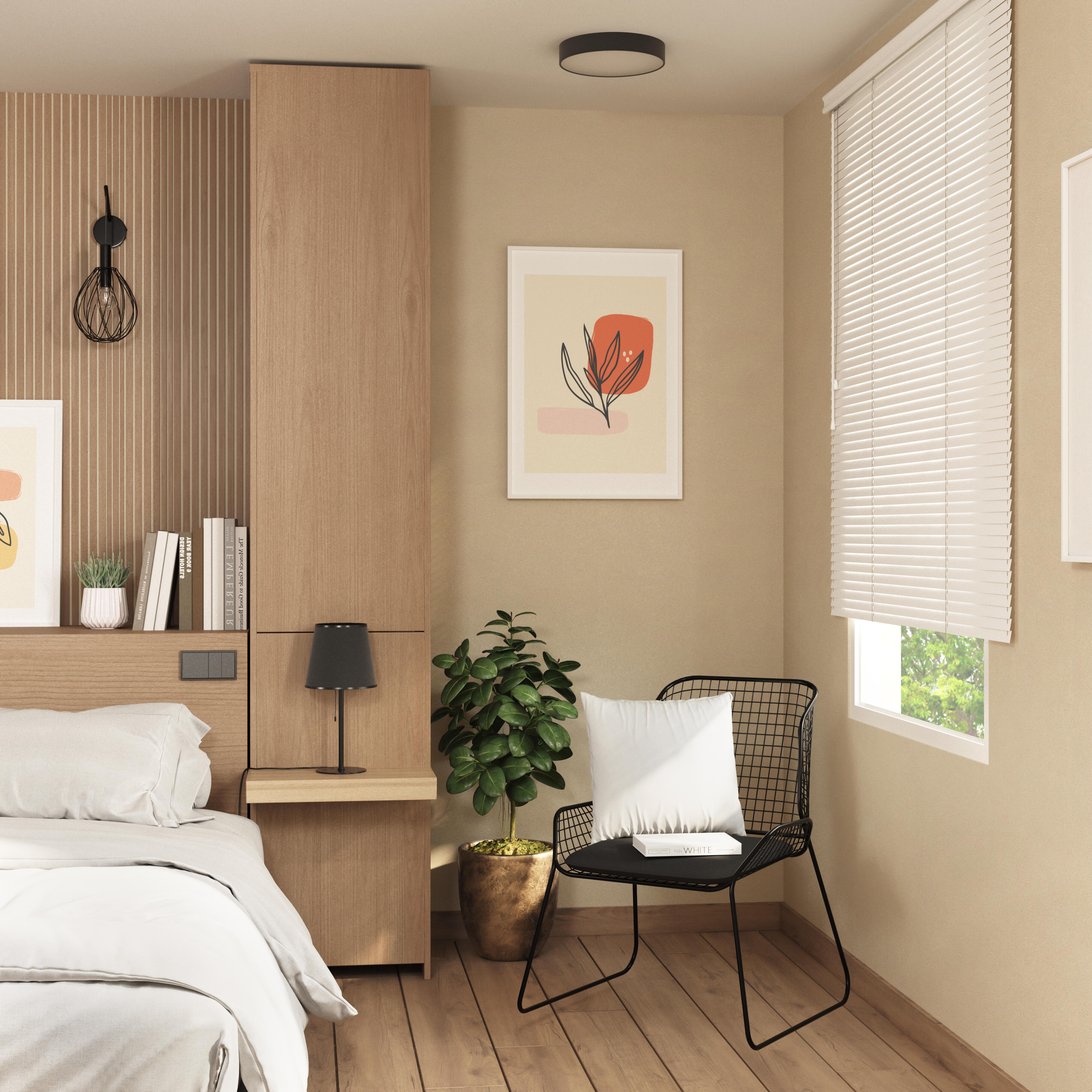 Candeeiro de parede INSPIRE BYRON PRETO - 4