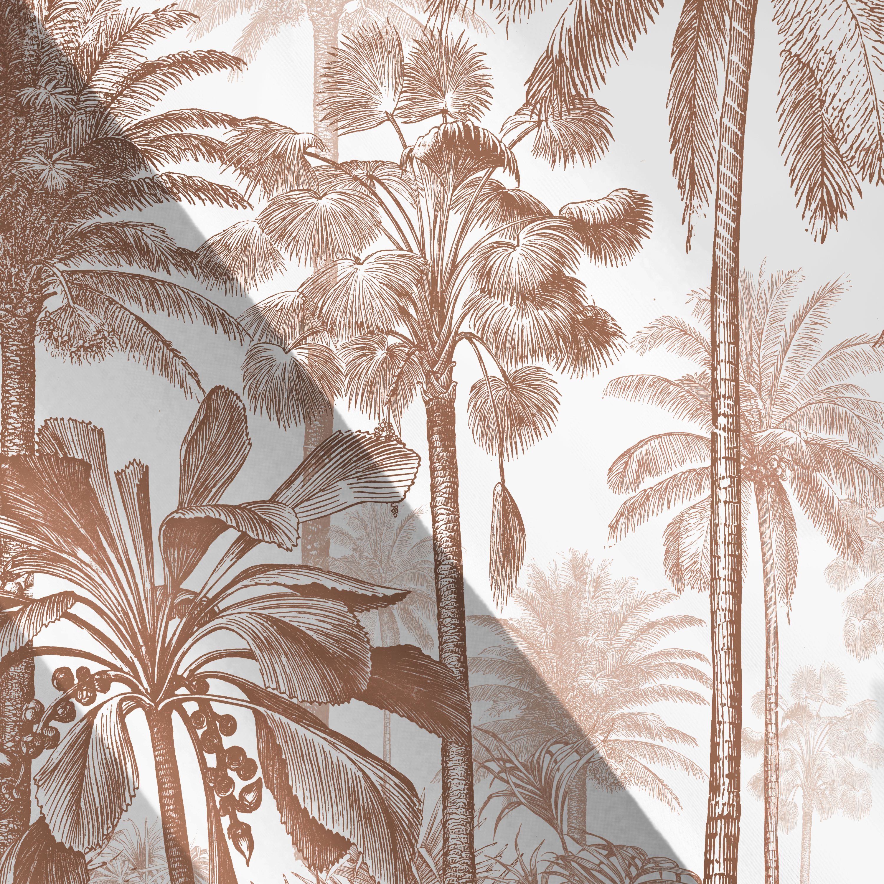 Rideau tamisant, Jungle, coton, marron H.280 x l.140 cm INSPIRE - 4