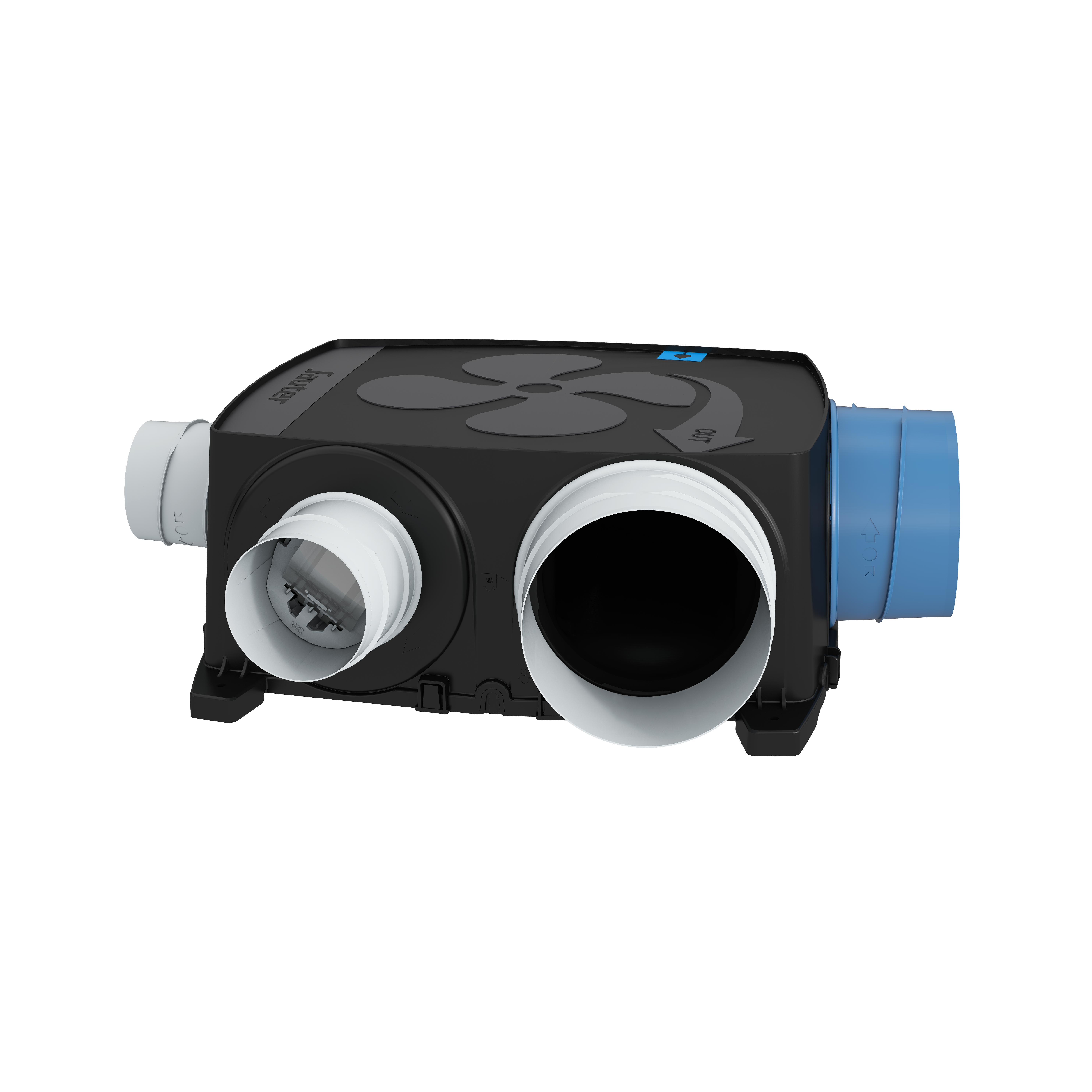 Kit VMC simple flux auto à détection d'humidité SAUTER Agalina extra plat - 3