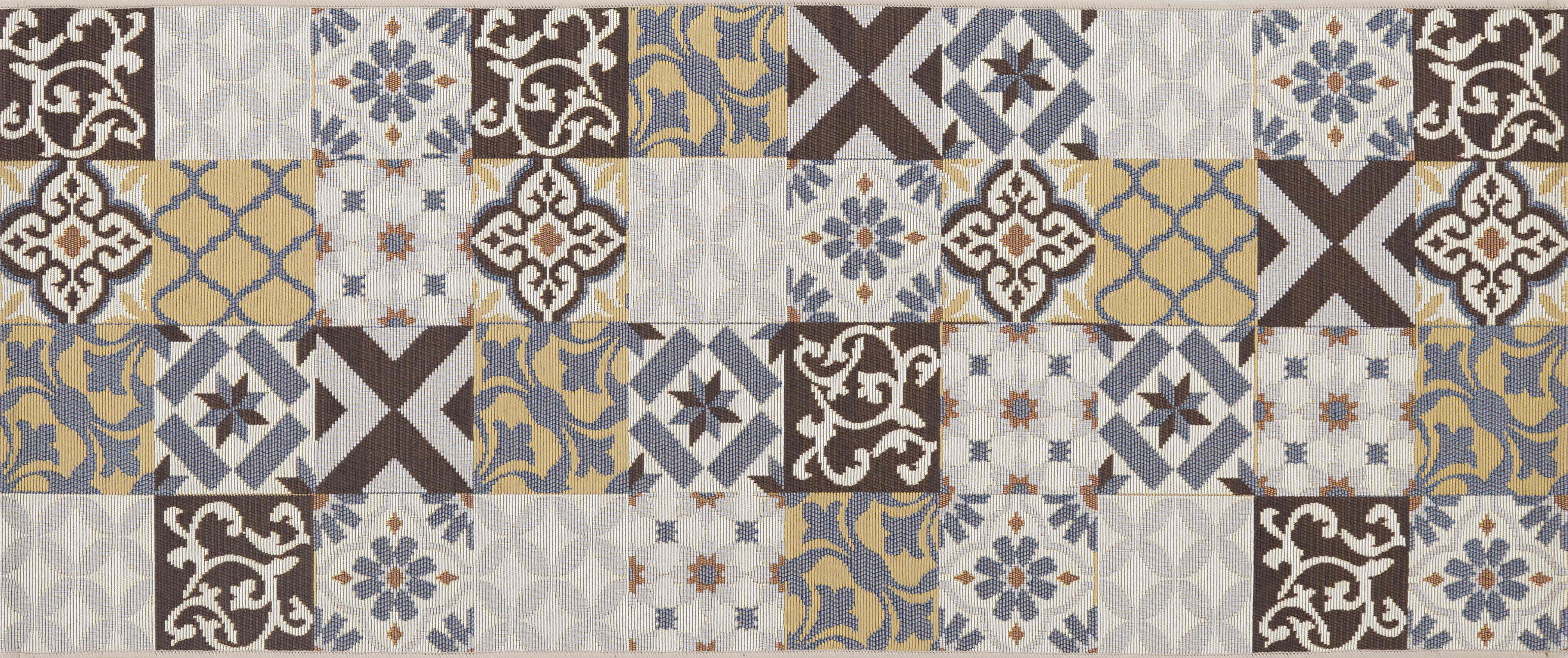 Alfombra pie cama ext/int polipropileno matcha portimao vita marron 50x110cm