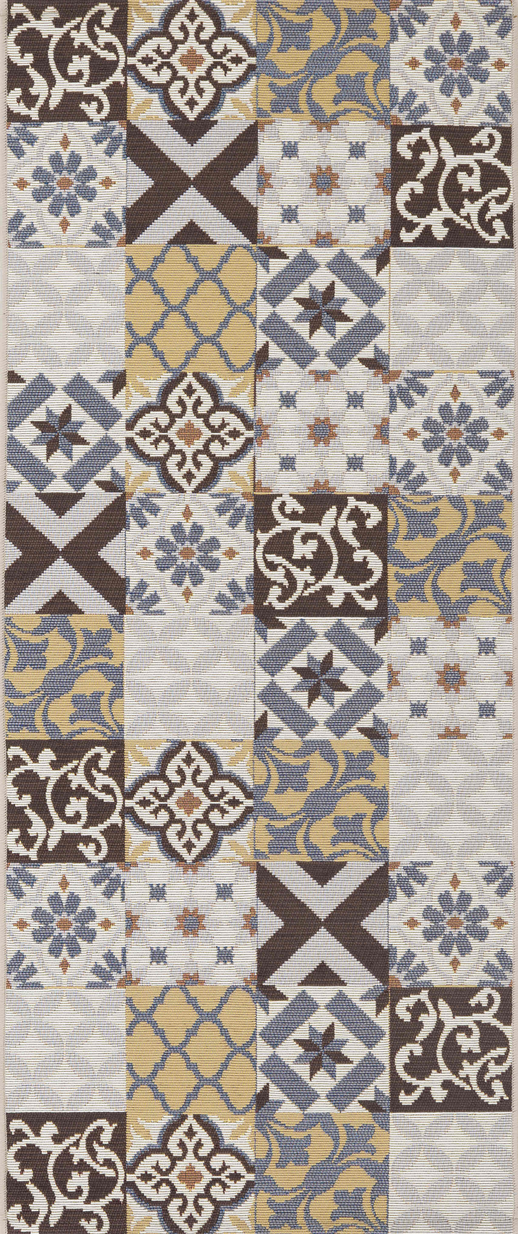 Alfombra pie cama ext/int polipropileno matcha portimao vita marron 50x150cm