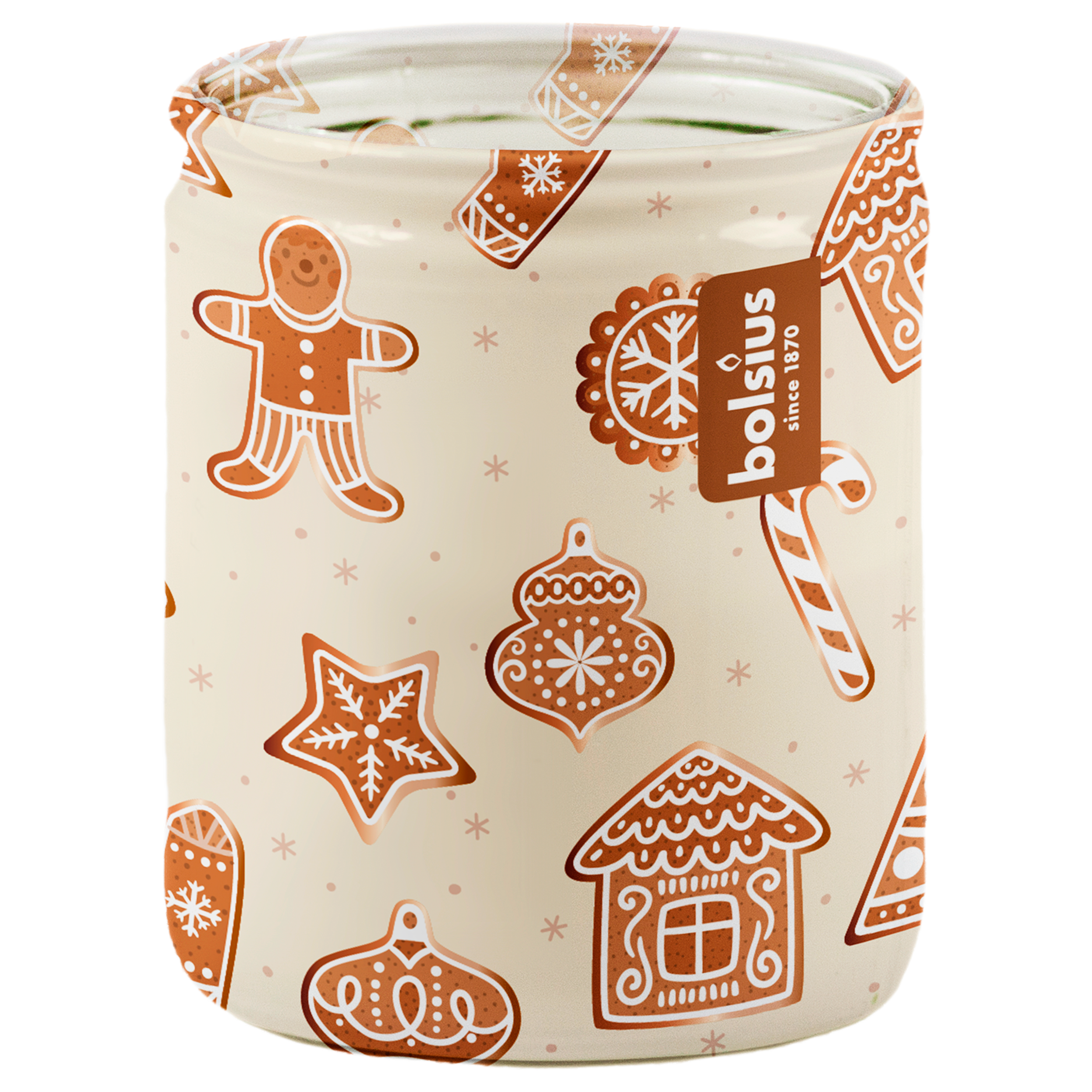 Świeca zapachowa w szkle świąteczna Cookie Fever Bolsius