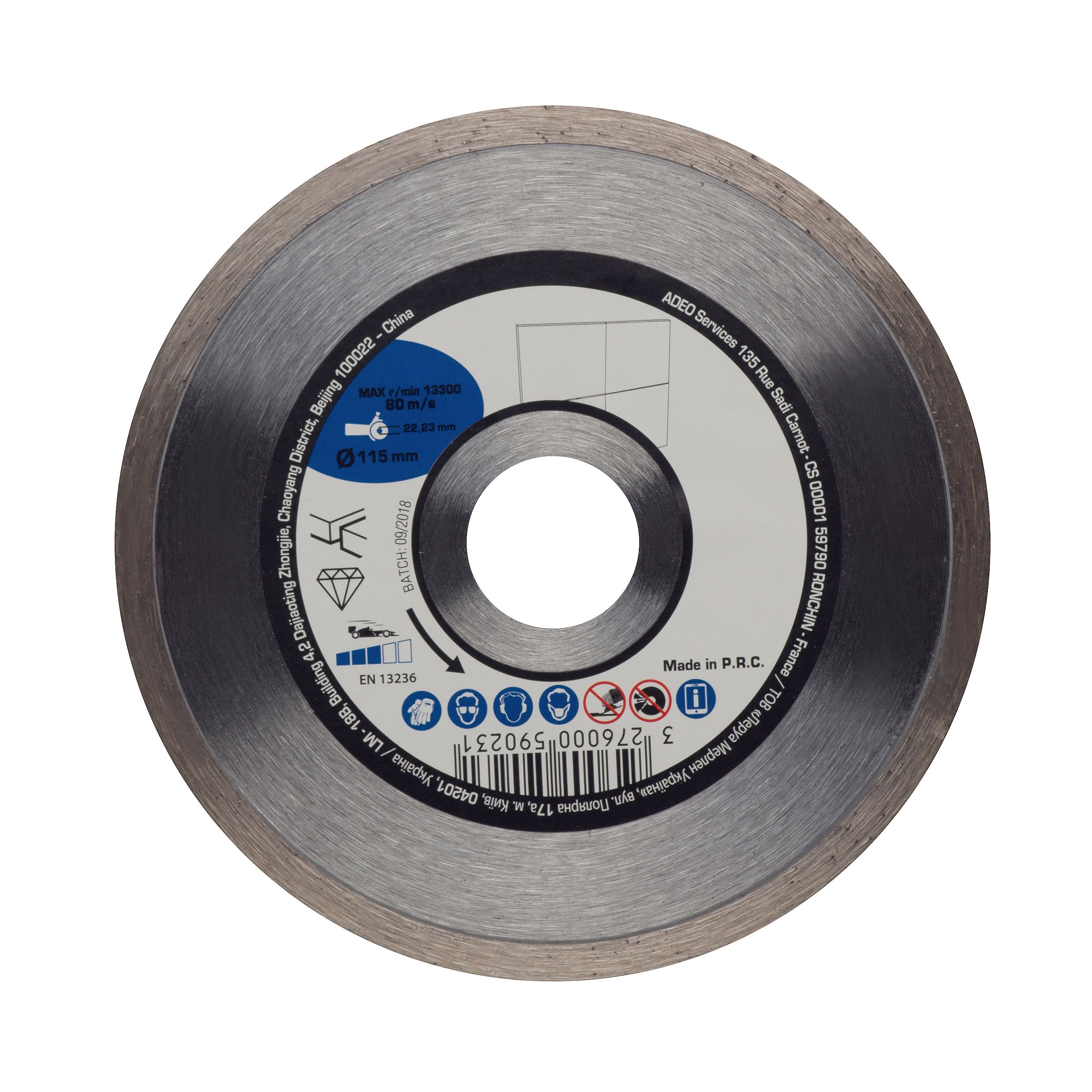Disque diamant pour céramique, grès , Ø115.0 mm - 2