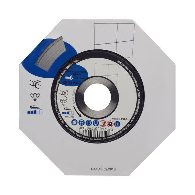 Disque diamant pour céramique , Ø125 mm