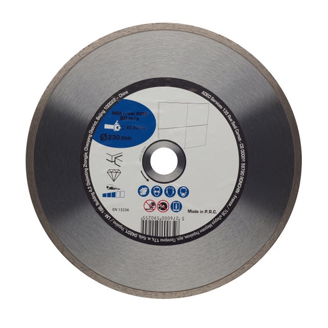 Disque diamant pour céramique, grès , Ø230 mm