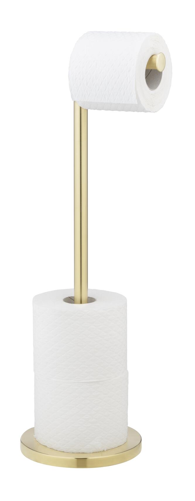 Porta-rolos e reserva em inox dourado Wenko - 8