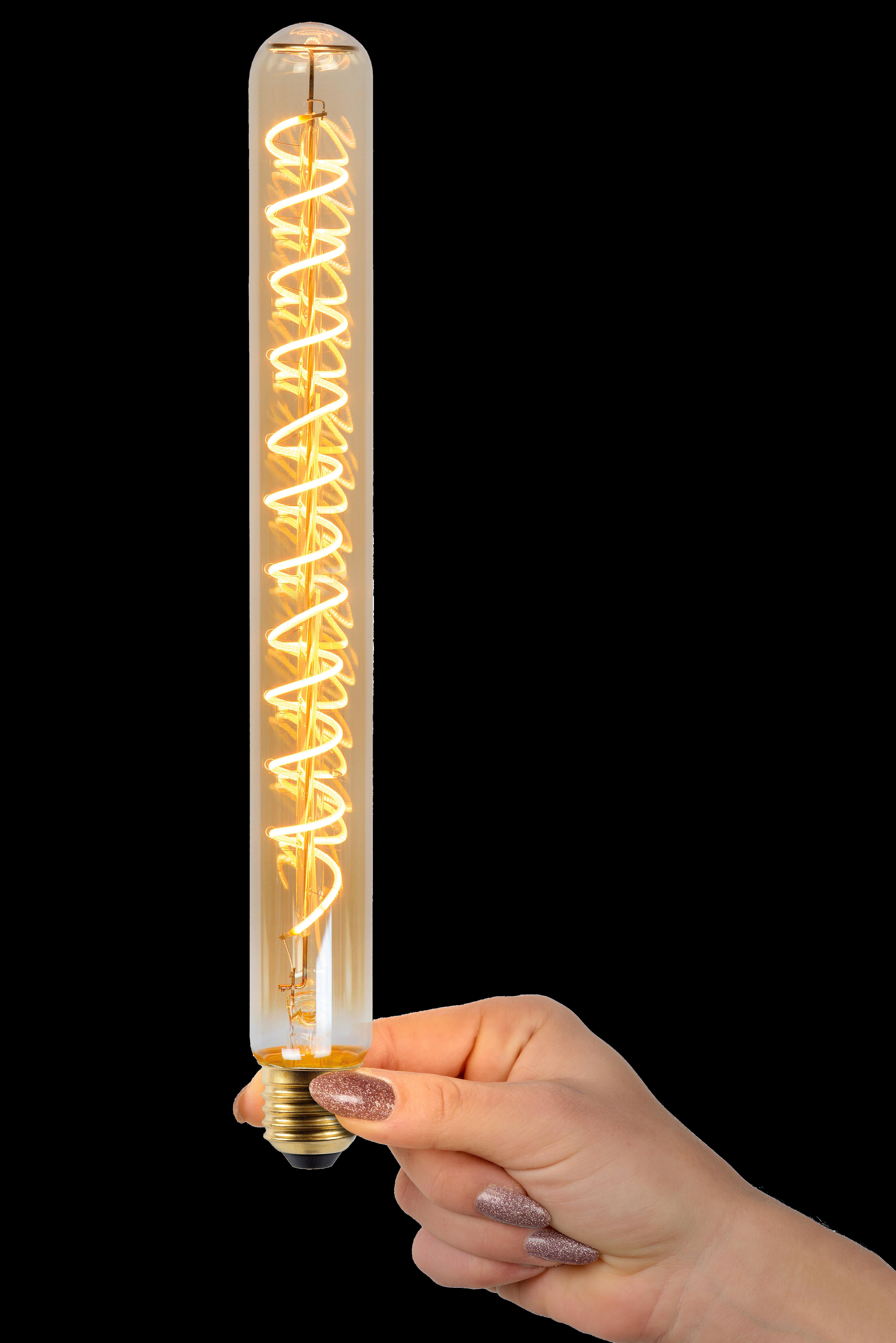 Ampoule led décorative, tube E27, 380lm, blanc très chaud, dimmable - 2