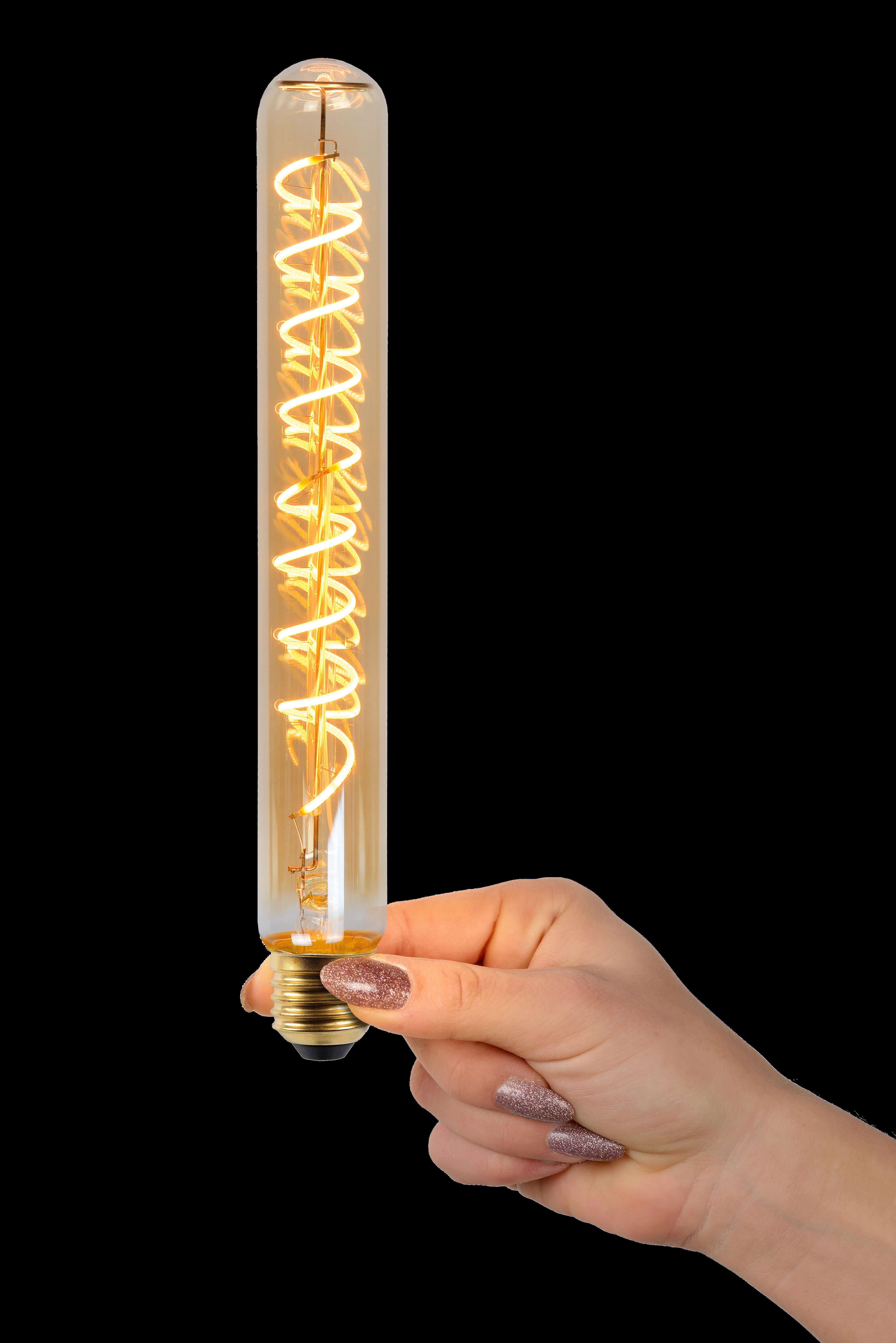 Ampoule led décorative, tube E27, 380lm, blanc très chaud, dimmable - 2
