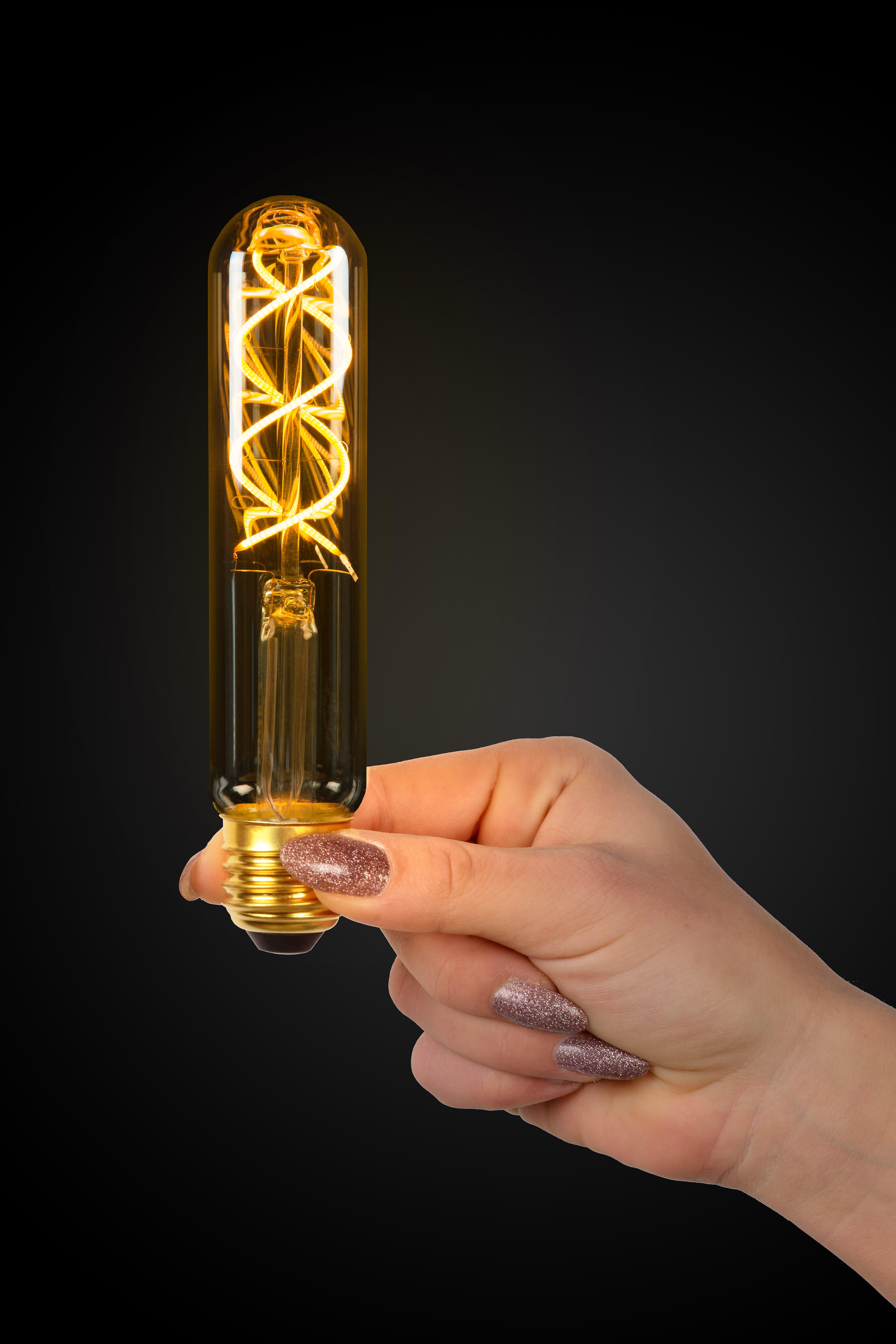 Ampoule led décorative, tube E27, 380lm, blanc très chaud, dimmable - 2