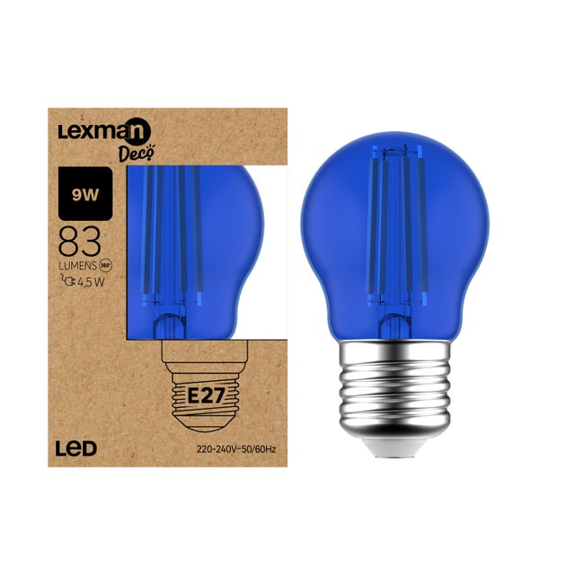 10 Ampoules Bleues E27 25W Narva – Déco Fête, Lumière D'ambiance