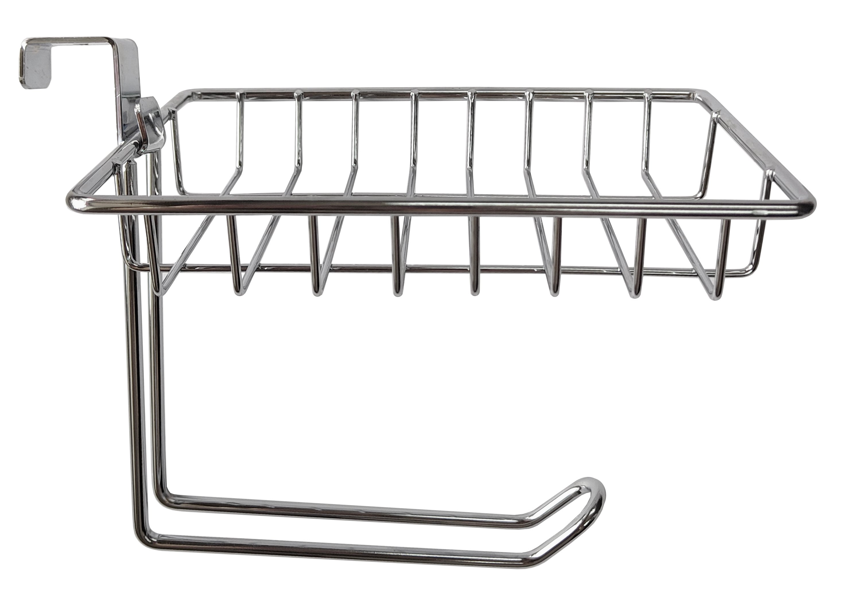 Portarrollo wc cromado 21x16 cm