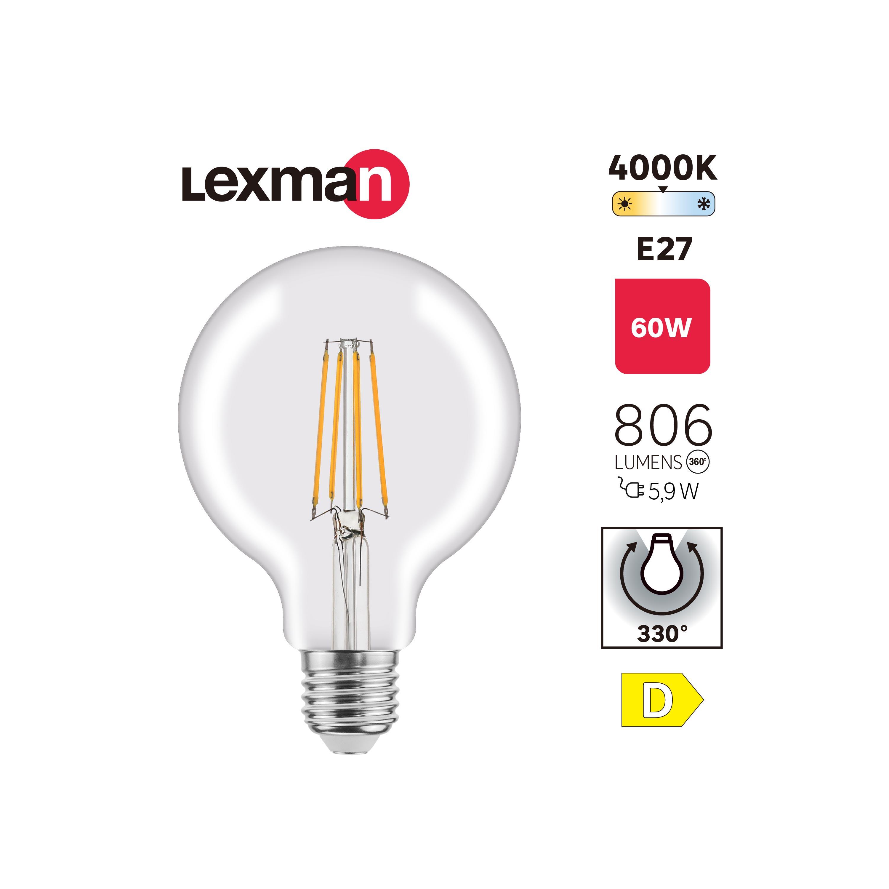 Żarówka dekoracyjna LED E27 5,9 W 806 lm Lexman - 4