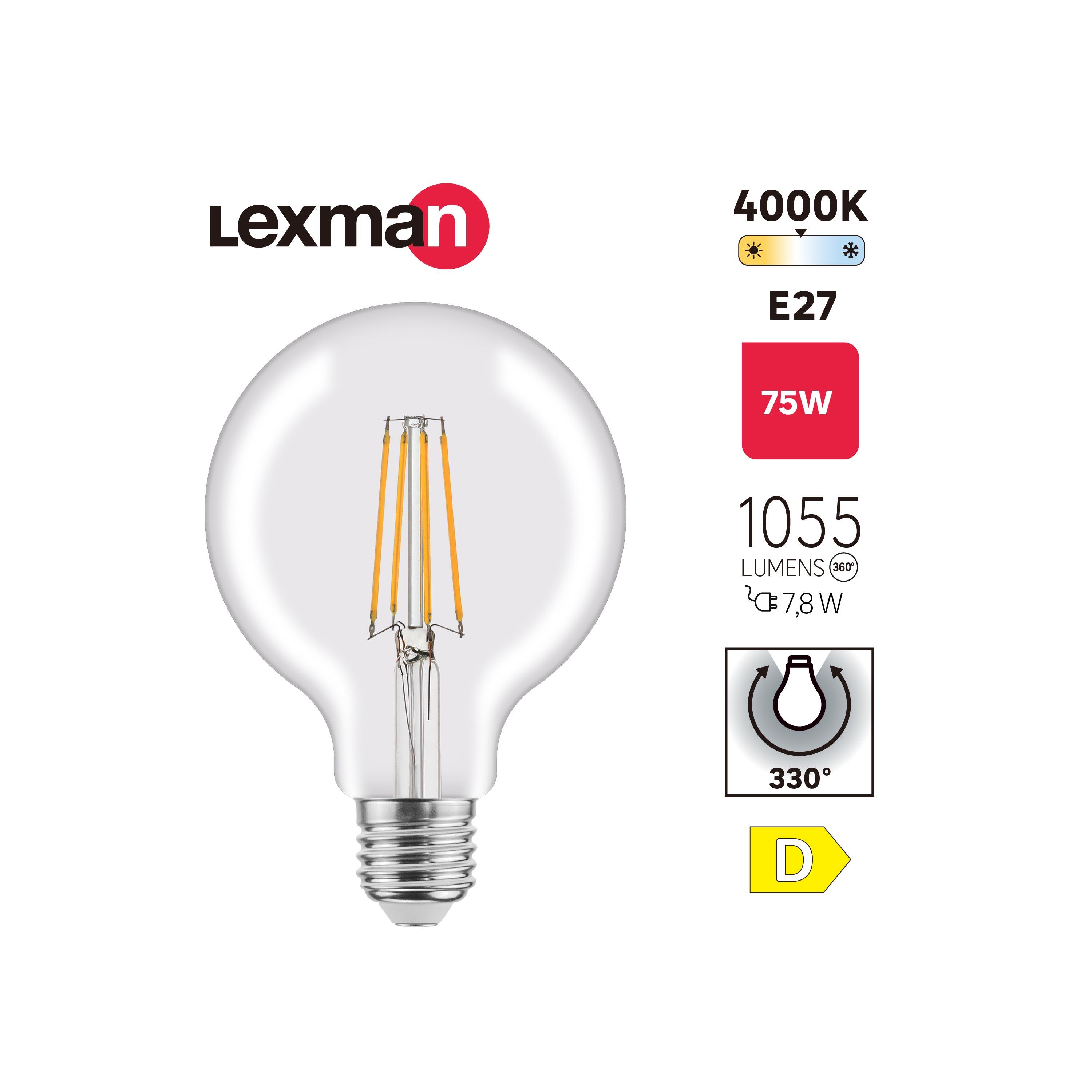 Lâmpada LED filamento G95 E27 1055 lm 4000 k - 3