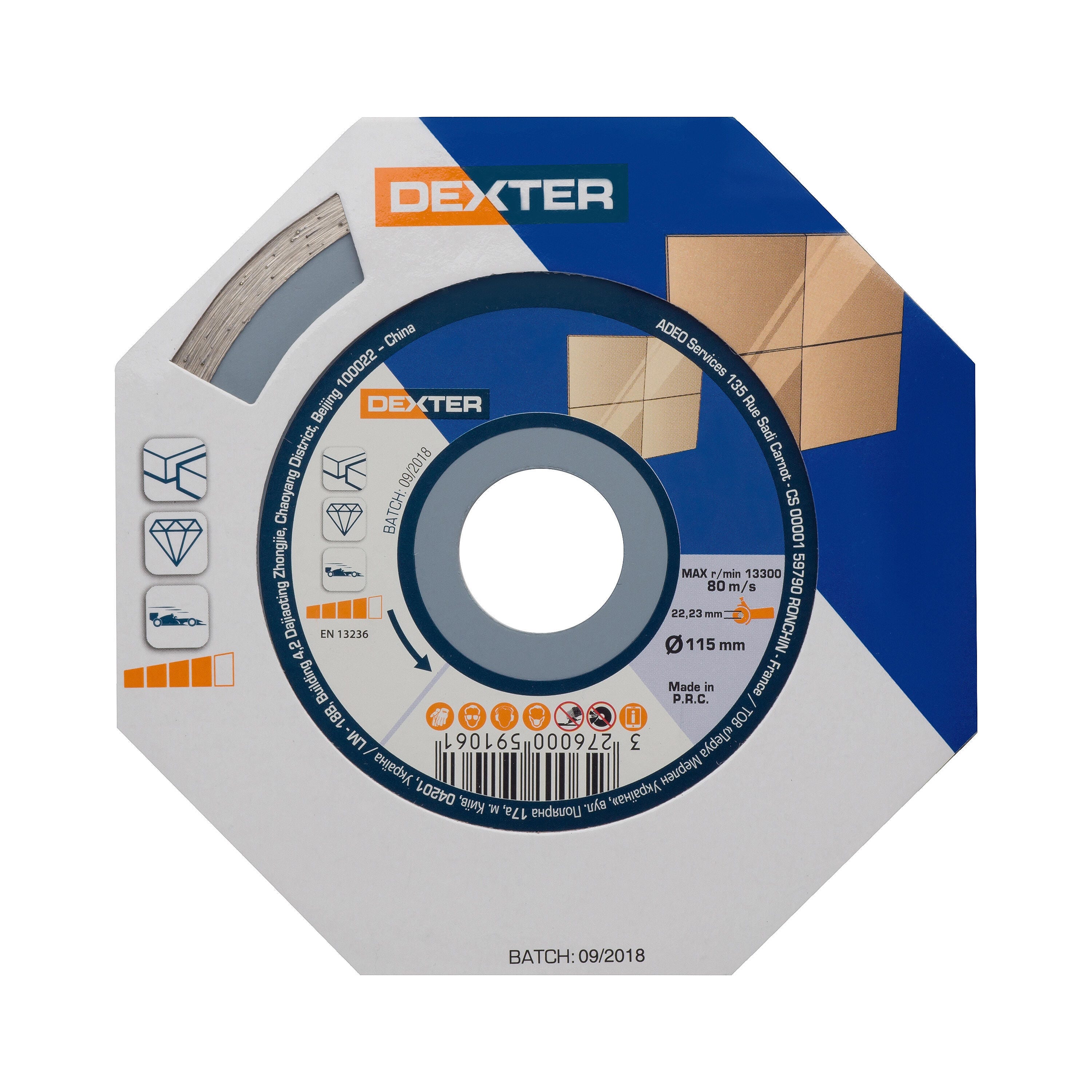 Disque diamant 115 x Al. 22,23 x Ht. 5 mm carrelage, faïence - CUTTER - Diamwood Disque diamant 115 x Al. 22,23 x Ht. 5 mm carrelage, faïence - CUTTER - Diamwood