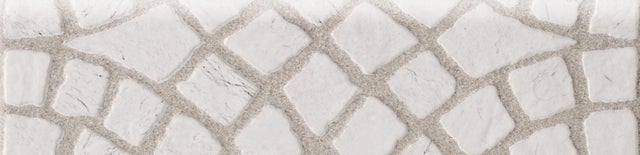Rodapé cerâmico branco 8x33 cm Gresco Portuguesa
