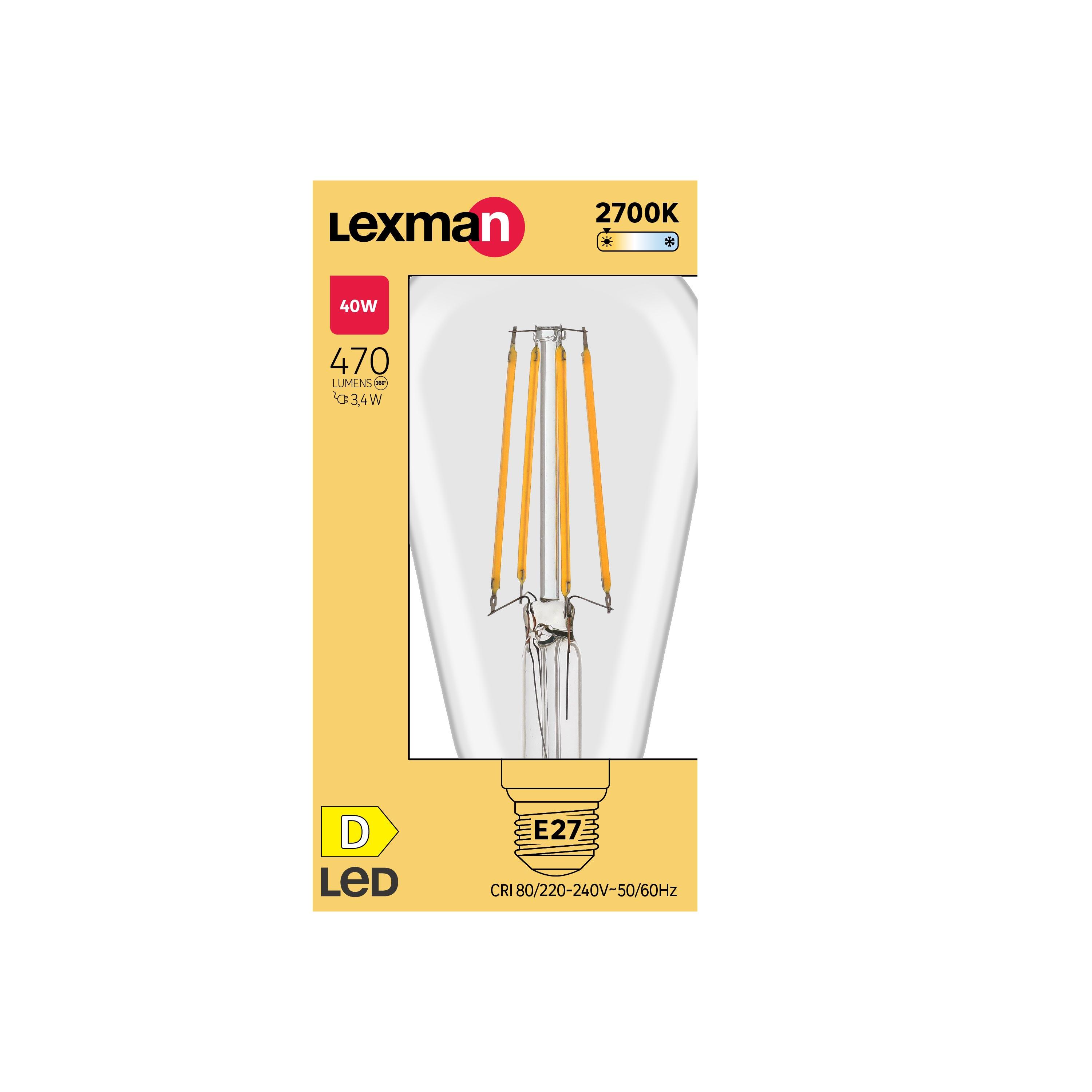 Lâmpada LED filamento ST64 E27 470 lm 2700 k Lexman - 9