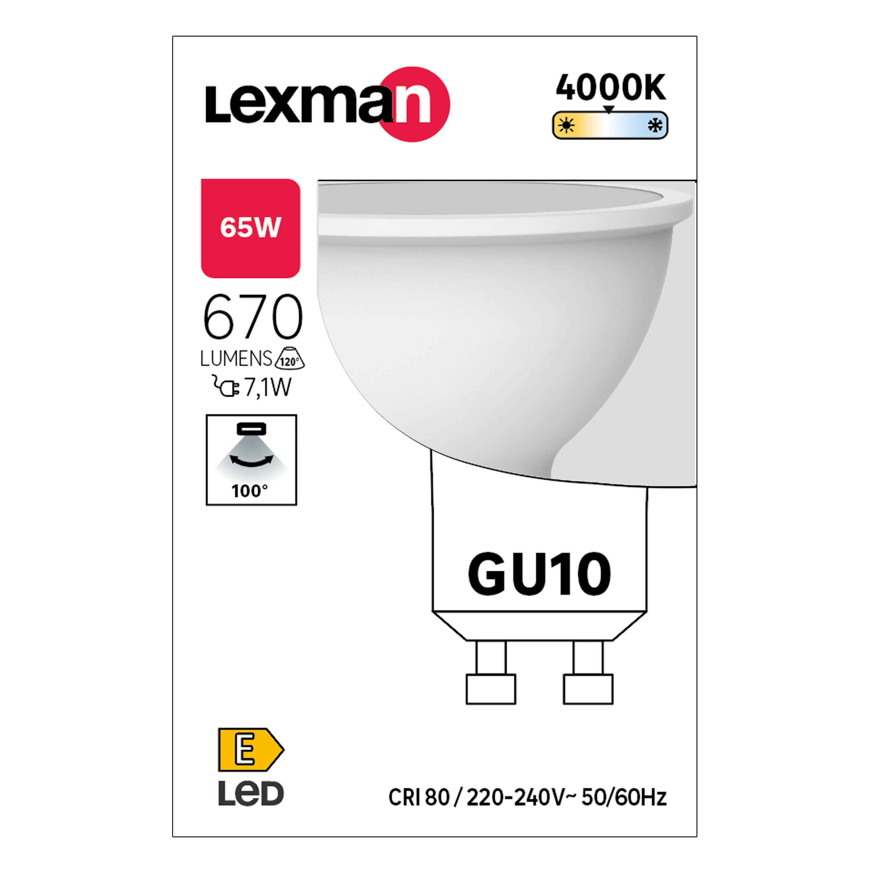 Lâmpada led REFL GU10 670 lm 25000H Lexman - 8