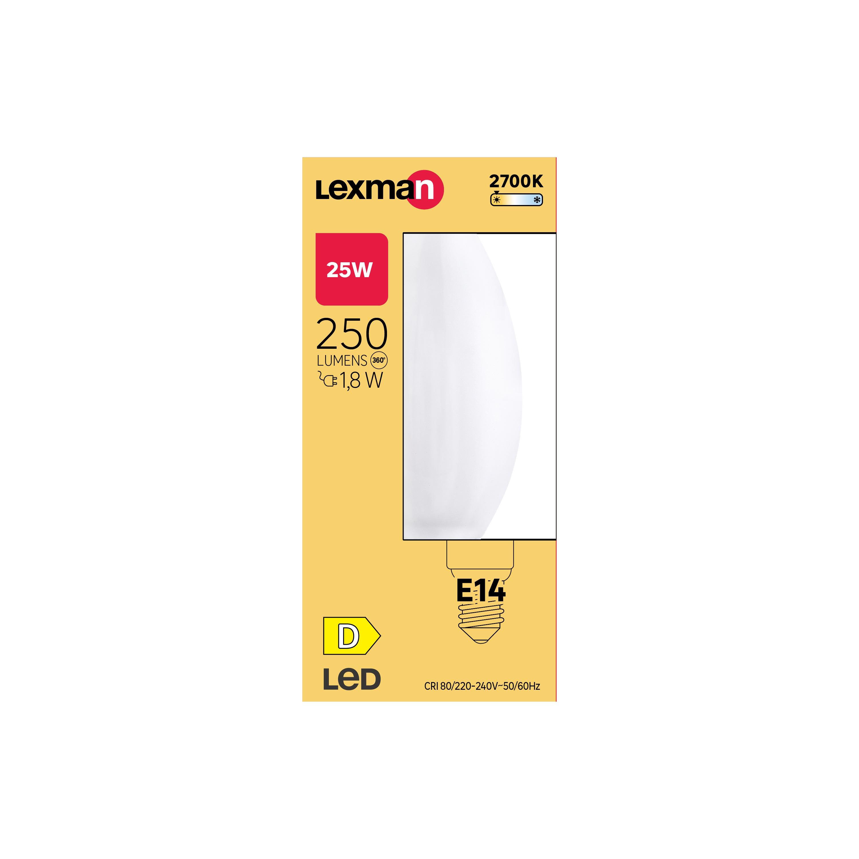 Lâmpada LED filamento C35 E14 250 lm 2700 k Milky - 7