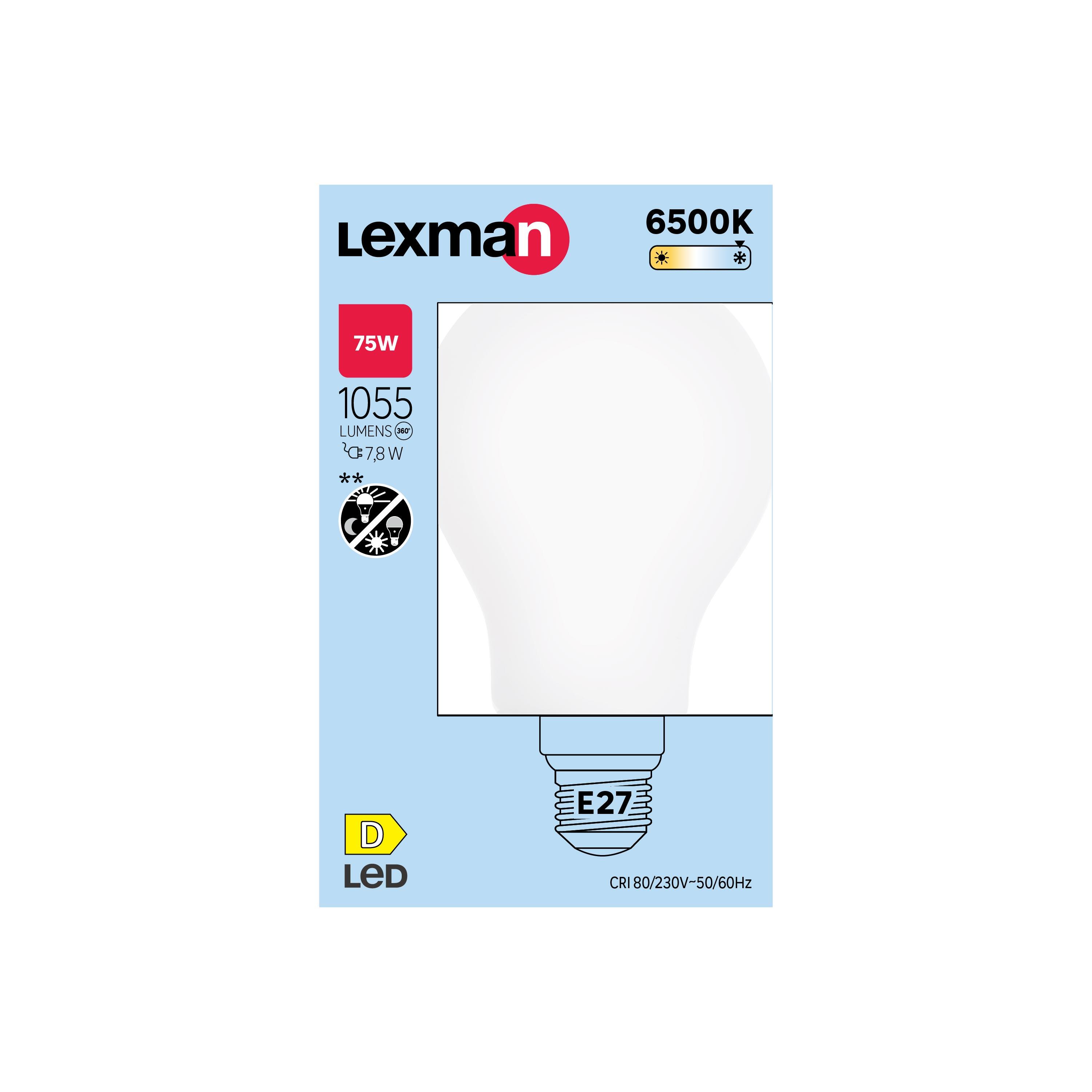 Lâmpada LED filamento A60 E27 1055 lm 6500 k Milky - 6
