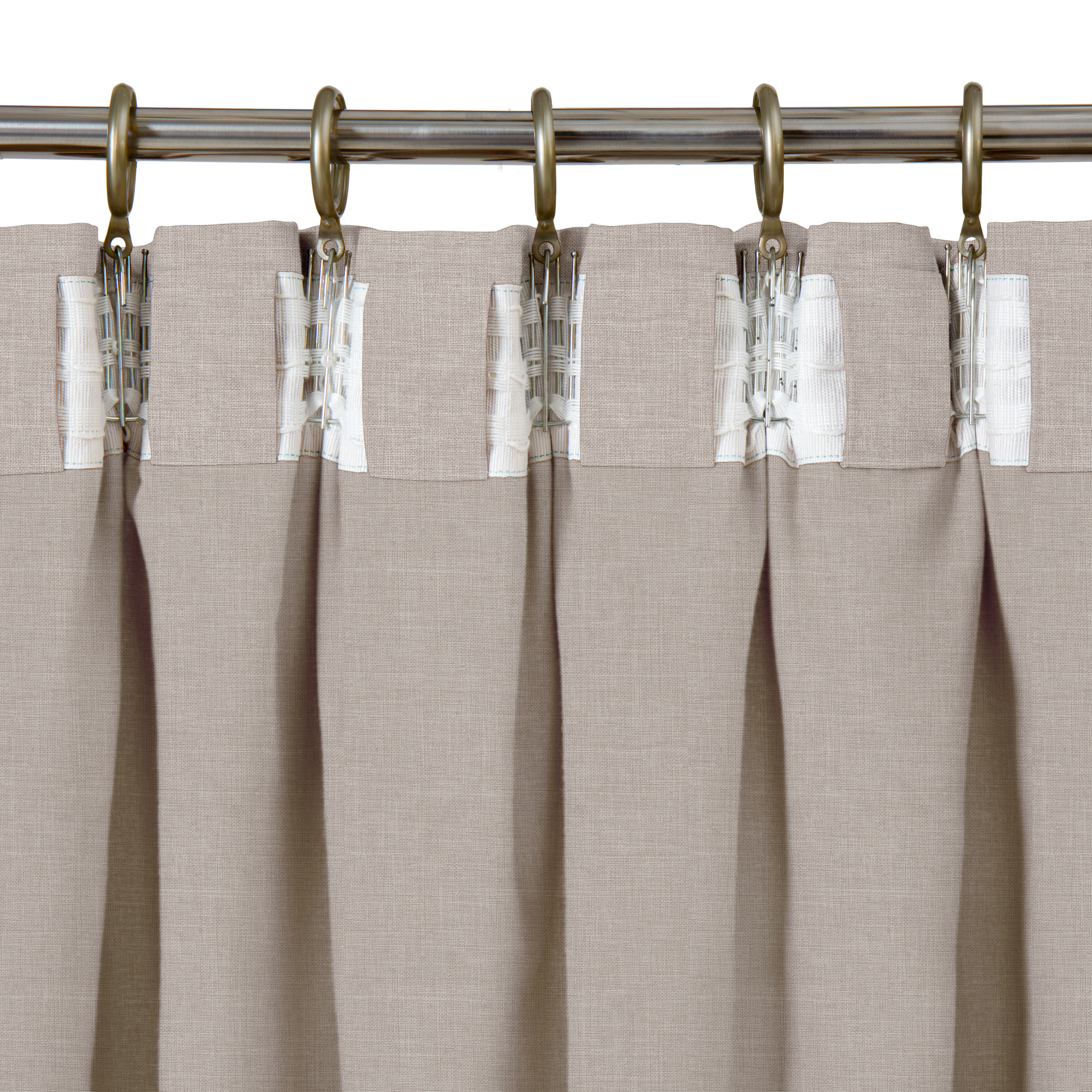 Tenda INSPIRE Rasberry trench 6 beige, fettuccia e passanti nascosti 200x280 cm - 11