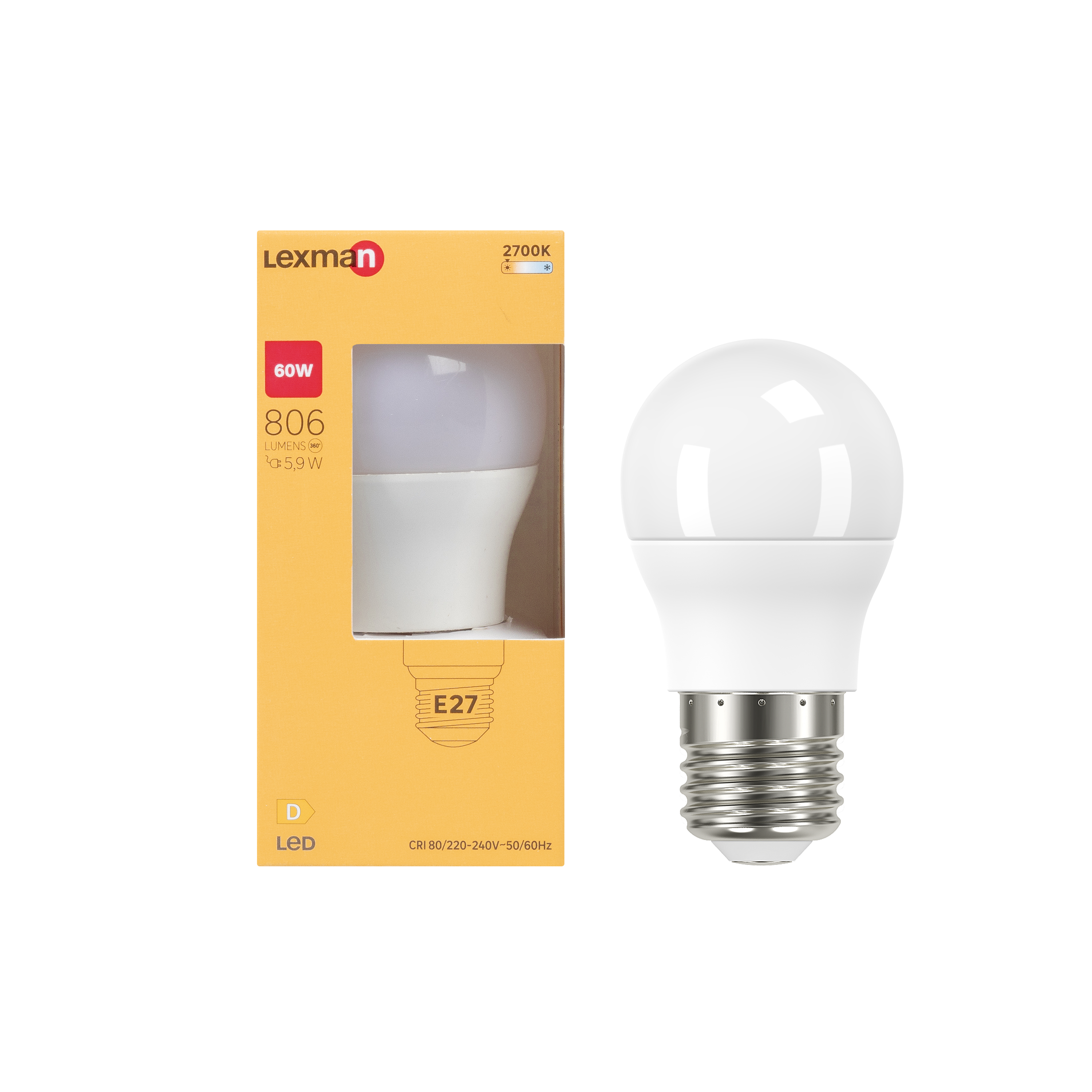 Żarówka LED E27 5,9 W 806 lm Ciepła biel Lexman - 3