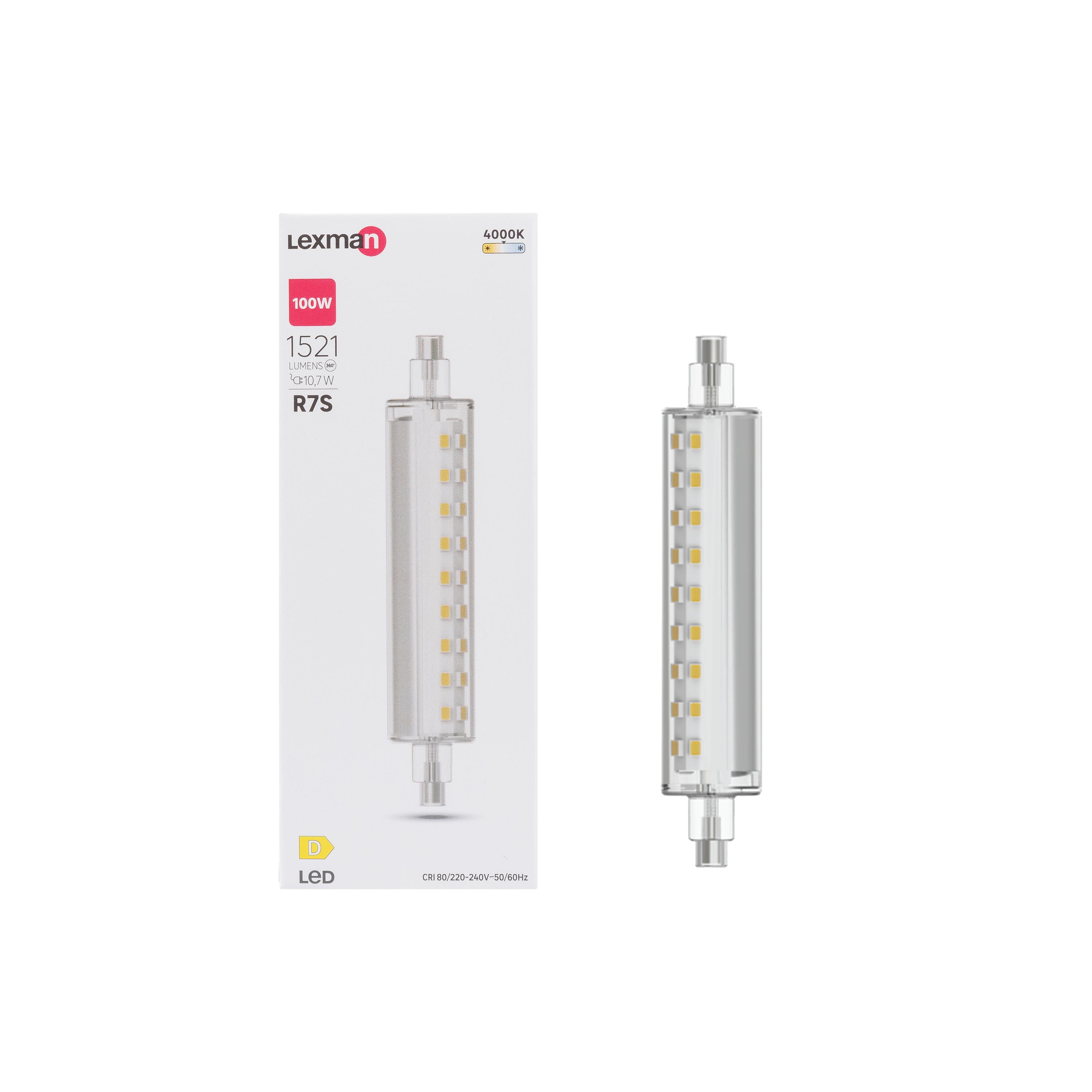 Żarówka LED R7S 10,7 W 1521 lm Neutralna biel Lexman - Leroy Merlin