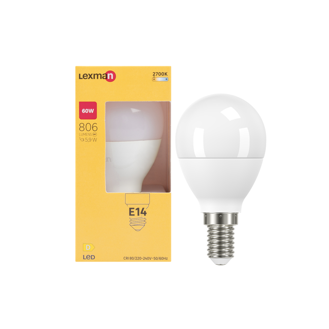 Żarówka LED E14 5,9 W 806 lm Ciepła biel Lexman