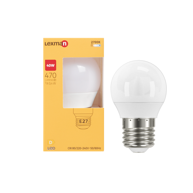 Żarówka LED E27 3,4 W 470 lm Ciepła biel Lexman