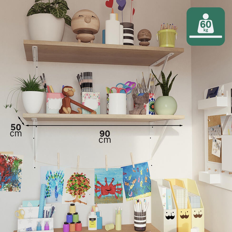 Equerre Dolmen acier peint blanc, H.26.8 x P.40 cm - 4