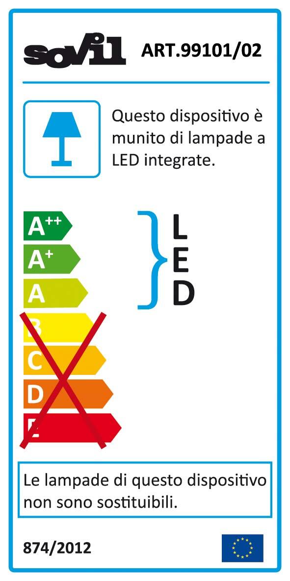Plafoniera LED Loft Ø 24.5 cm nero IP65, 1420 lumen SOVIL - 4