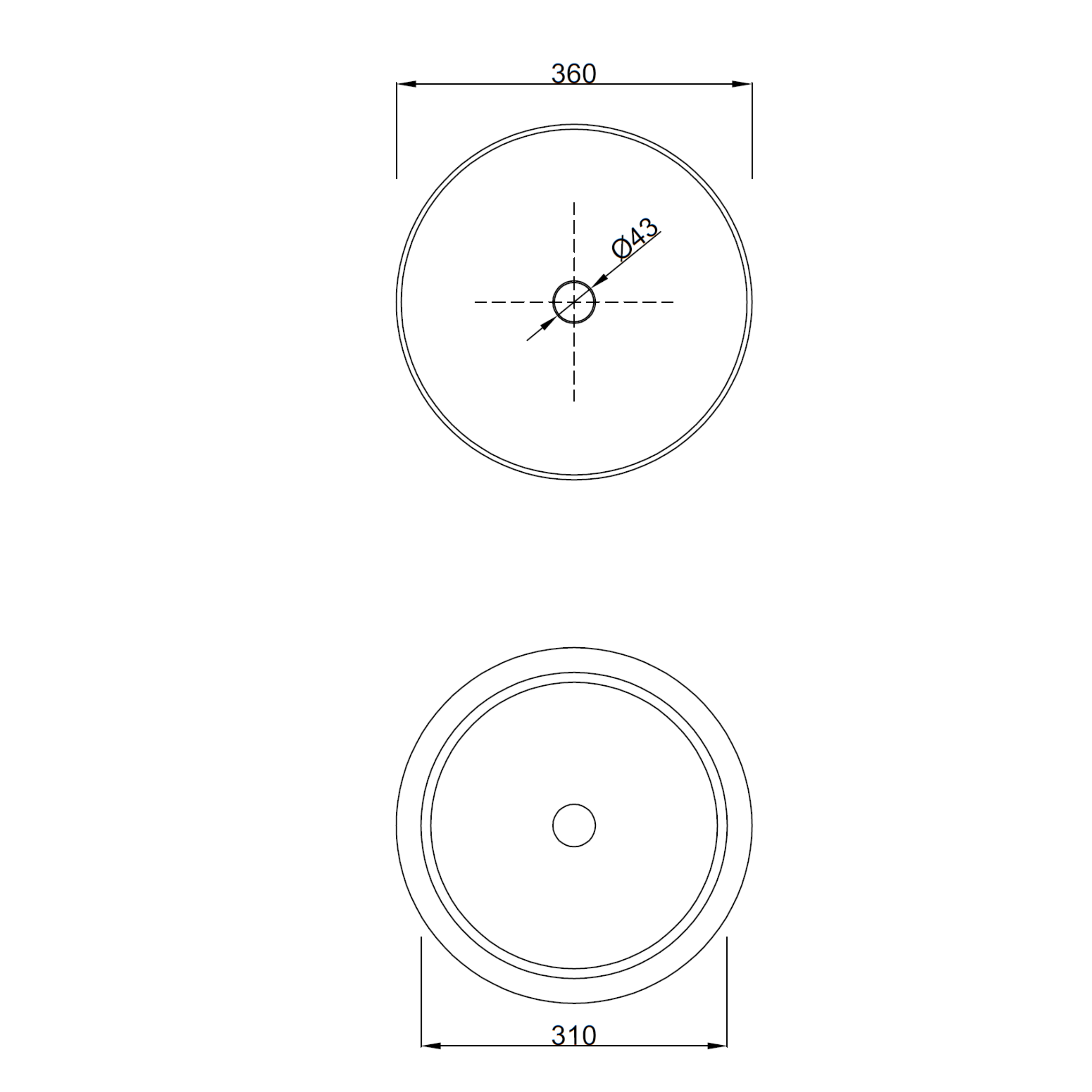 Umywalka nablatowa Livadia 36 Invena - 4