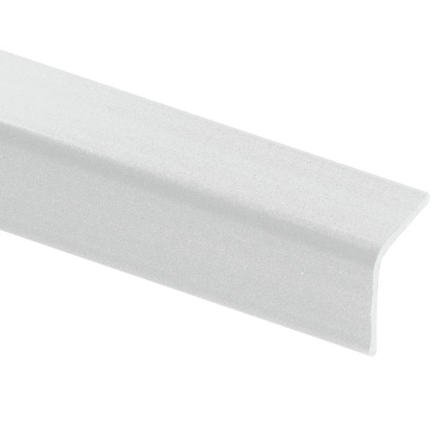 Paraspigolo angolo COPRISPIGOLO LISCIO 24X24 in pvc colore bianco 24xmm x L 3 m