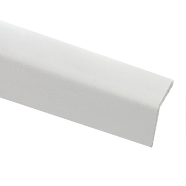 Paraspigolo angolo COPRISPIGOLO LISCIO 30X30 in pvc colore bianco 30xmm x L 3 m