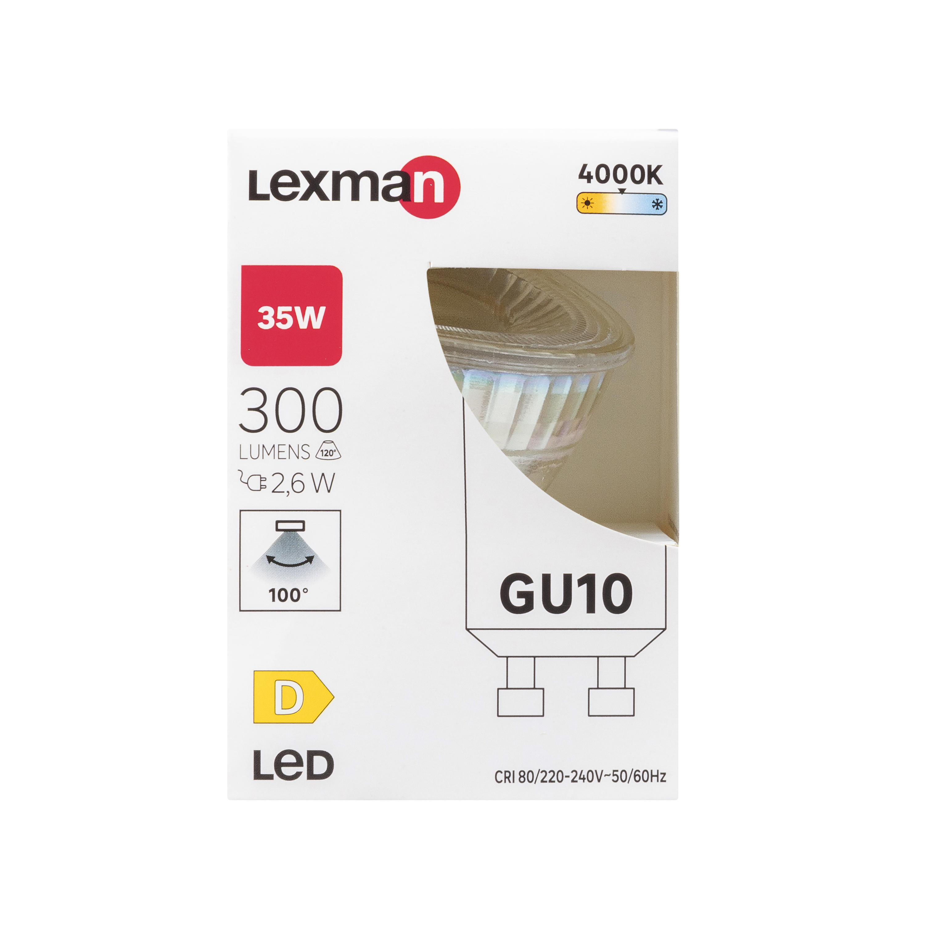 Lâmpada led decorativa GU10 300 lm 4000k Lexman - 6
