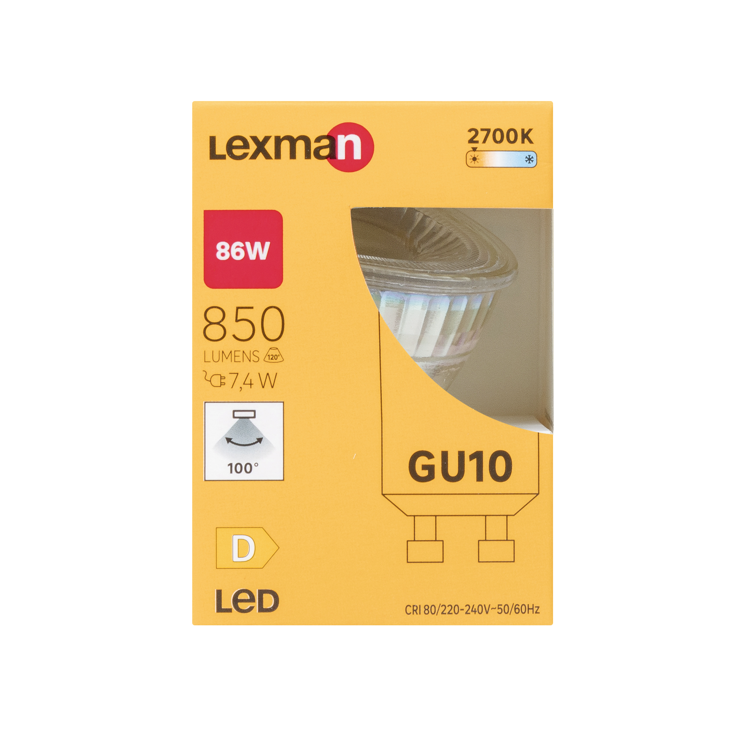 Lâmpada led REFL GU10 850 lm 2700K VID LEX - 6