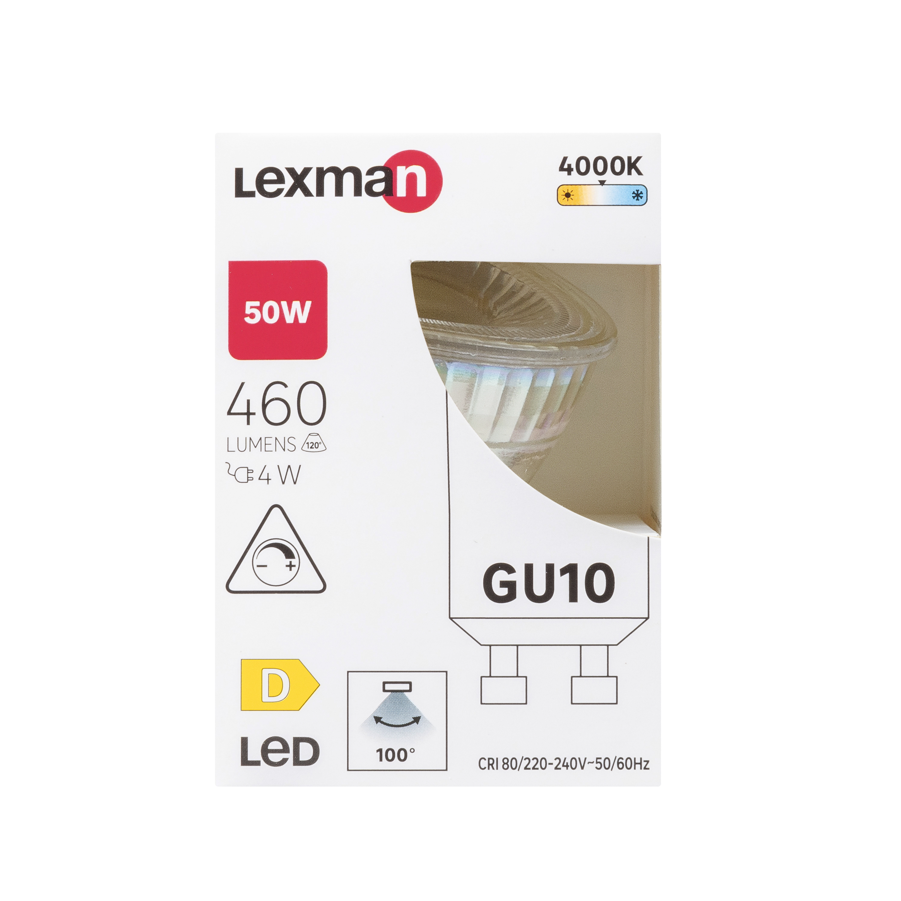 Lâmpada led GU10 VID 460 lm 4000K Lexman - 5