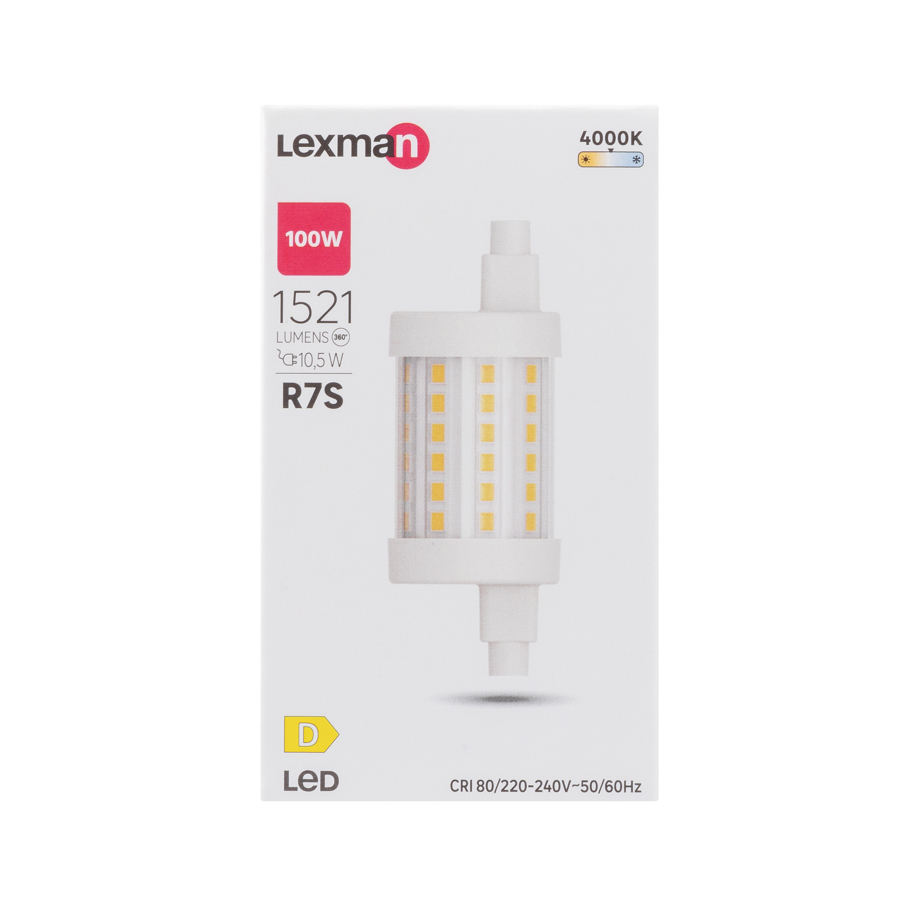 Żarówka LED R7S 10,5 W 1521 lm Neutralna biel Lexman - 8