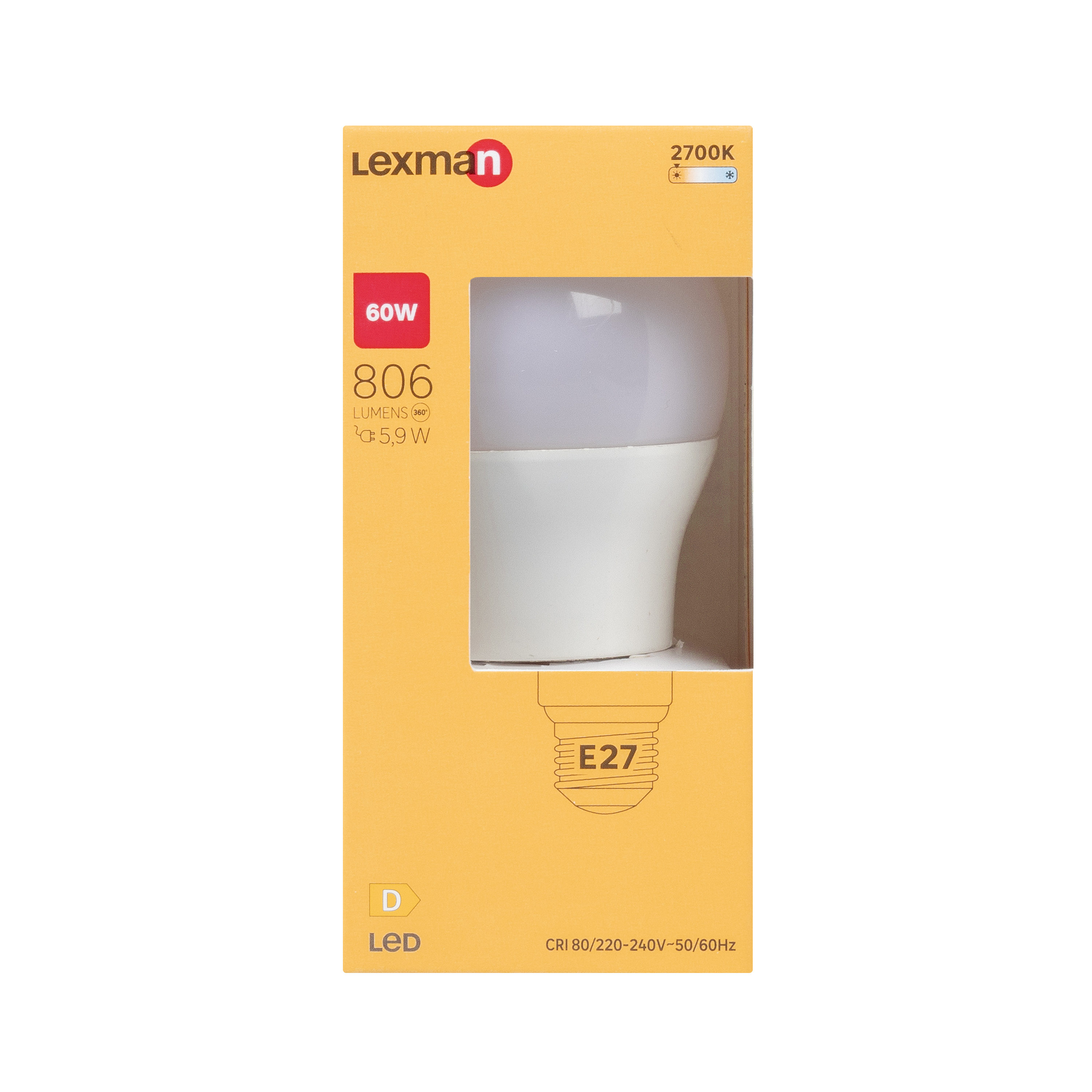 Żarówka LED E27 5,9 W 806 lm Ciepła biel Lexman - 8