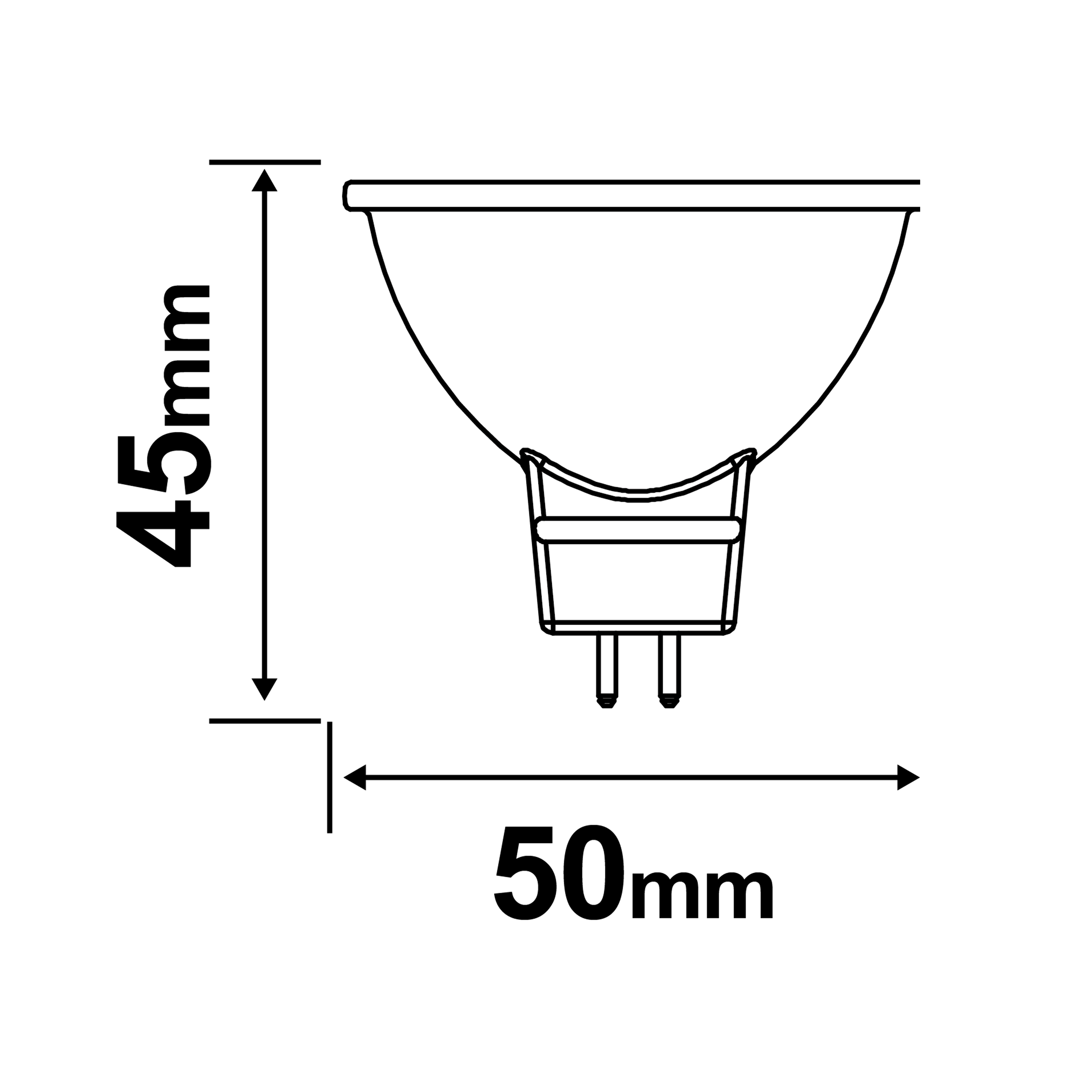 Pack 3 Lâmpada LED GU5.3 450 lm 2700 k vidro - 5