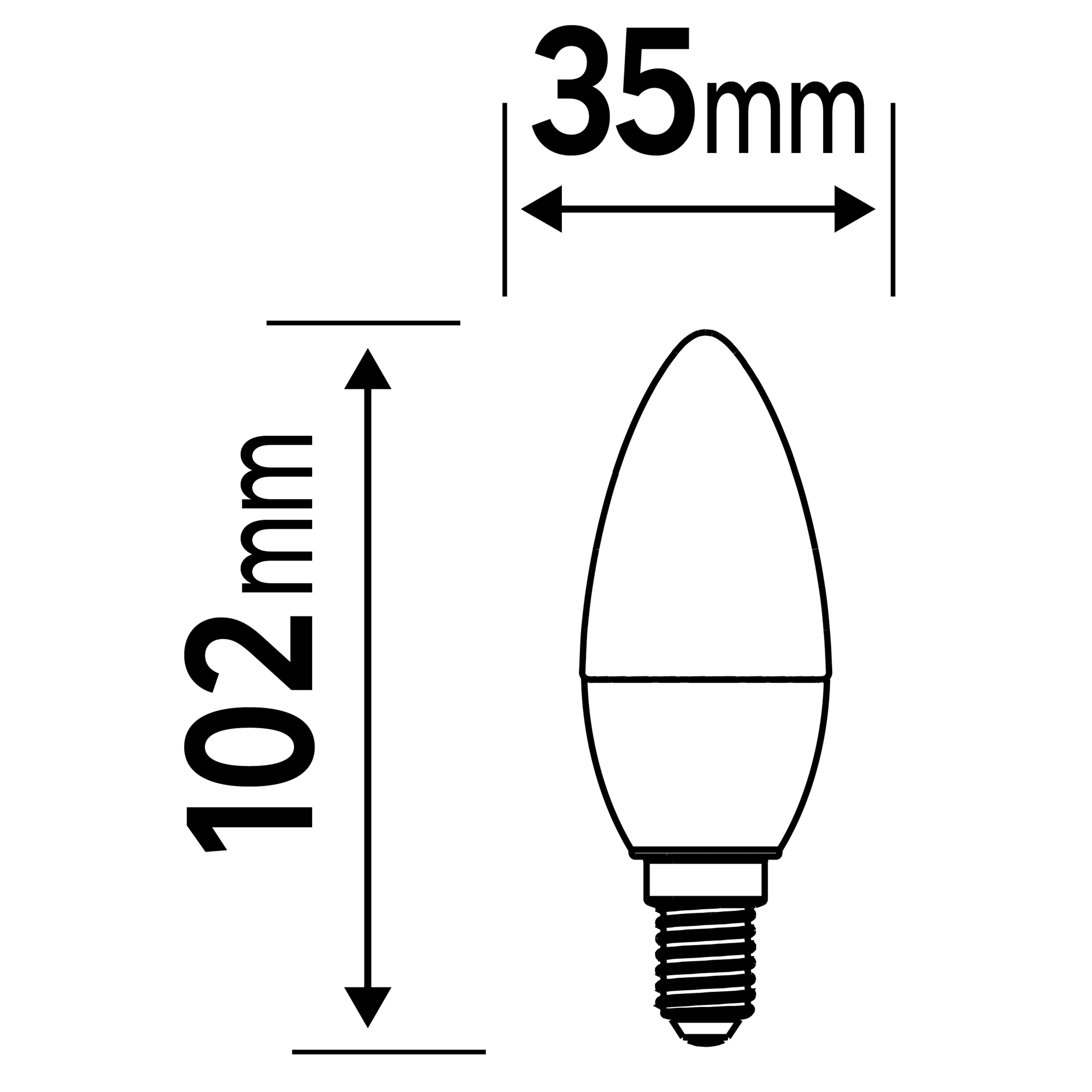 Lâmpada LED FROST VELA C35 E14 470 lm 4000 k - 6