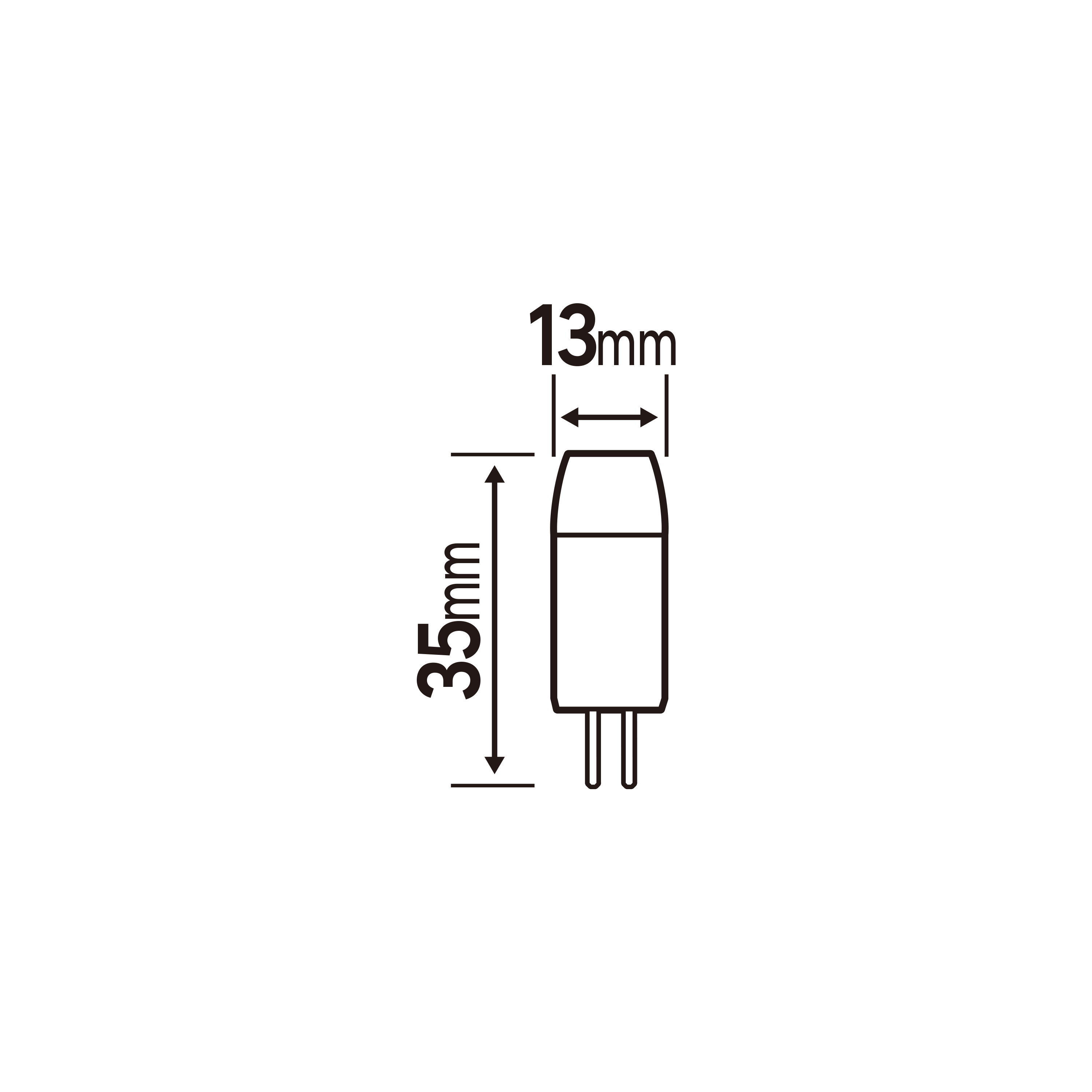 Żarówka Halogenowa kapsułkowa barwa ciepła 2700 K 205 lumenów 21W LED LEXMAN - 2