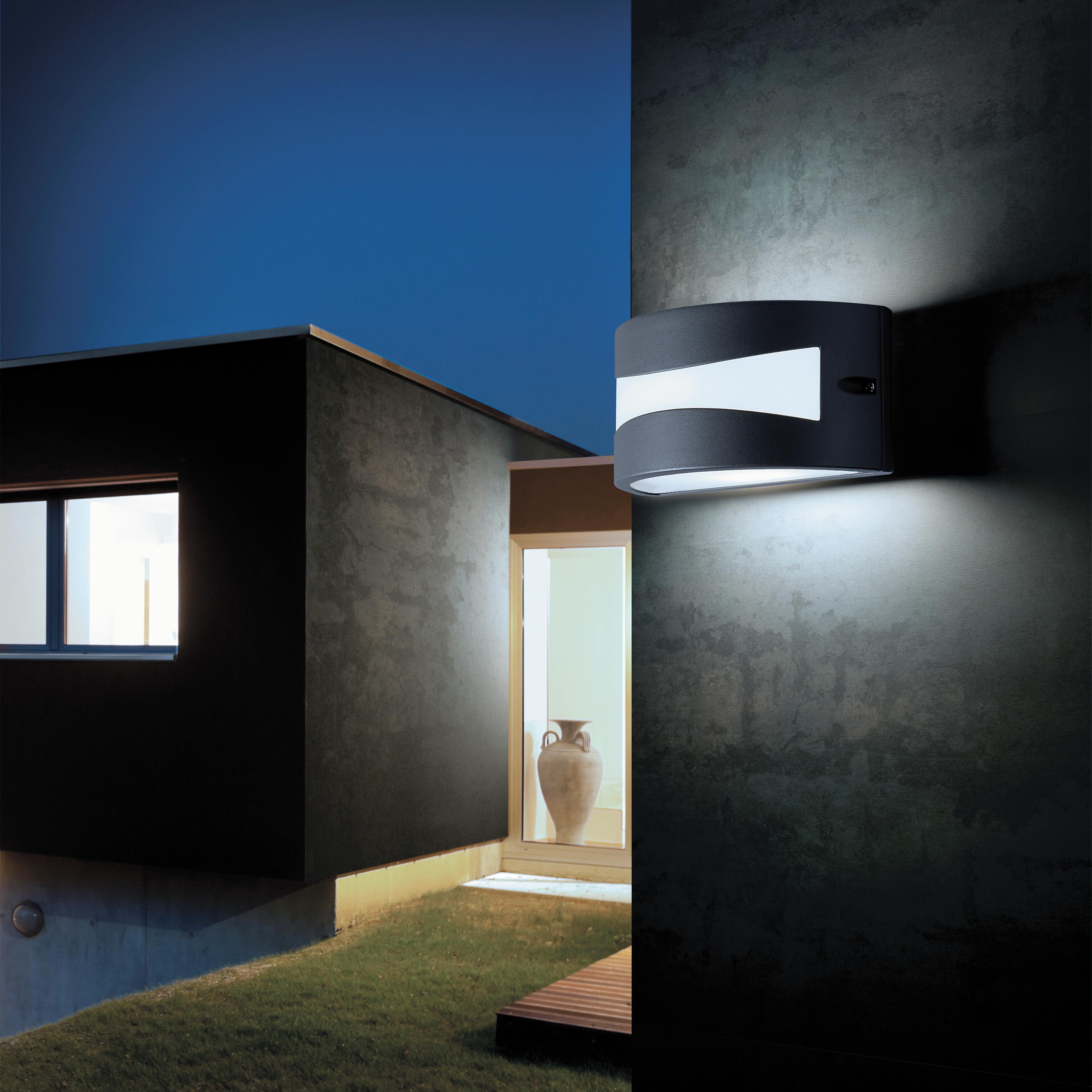 Applique LED moderno da esterno Tibet doppia luce grafite IP65, luce bianco naturale 1070 lumen, SOVIL - 3